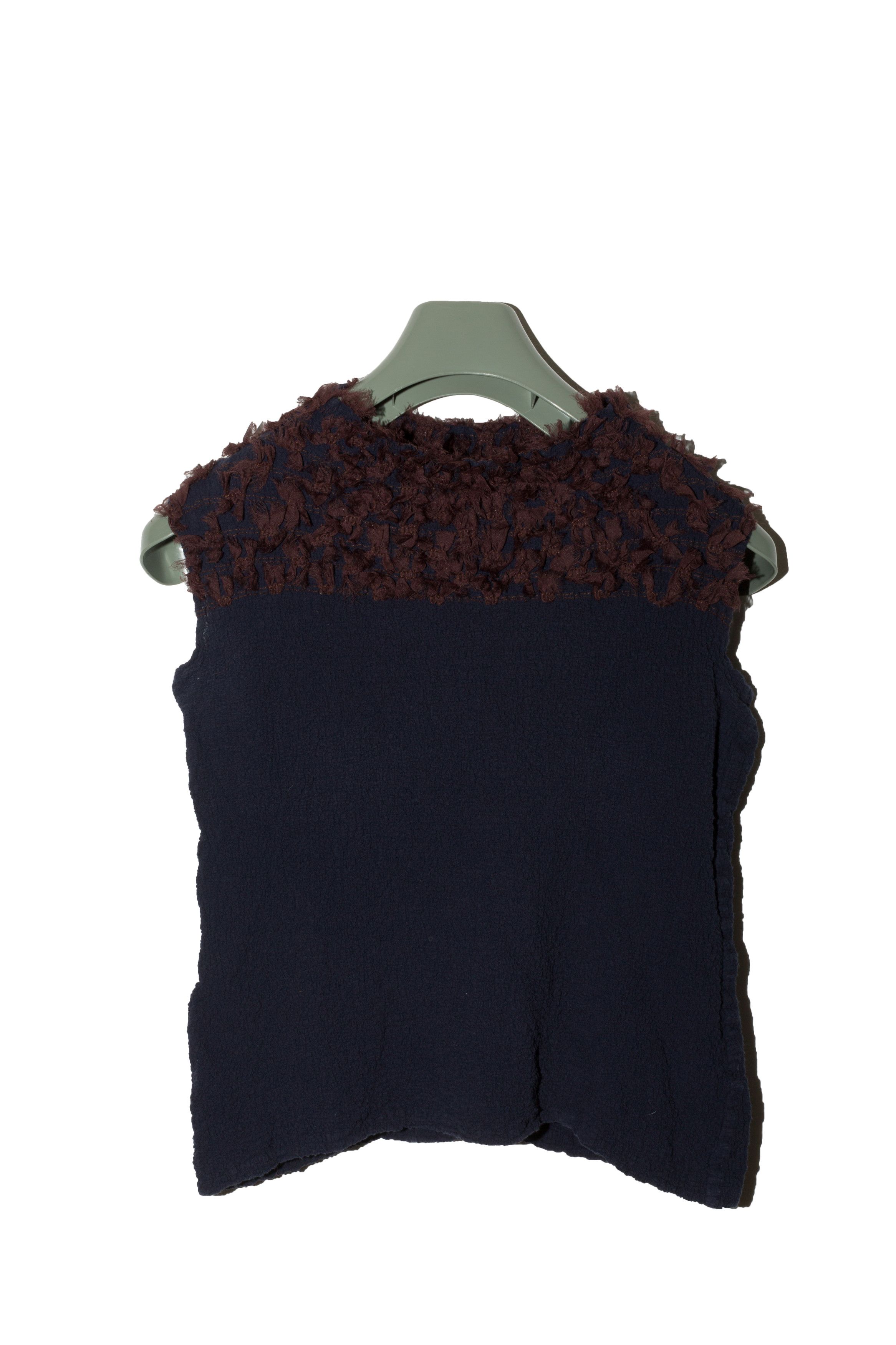 Issey Miyake 3-Piece Pleated Shaggy Trim Skirt, Vest + Jacket Set Size 28" / US 6 / IT 42 - 6 Thumbnail