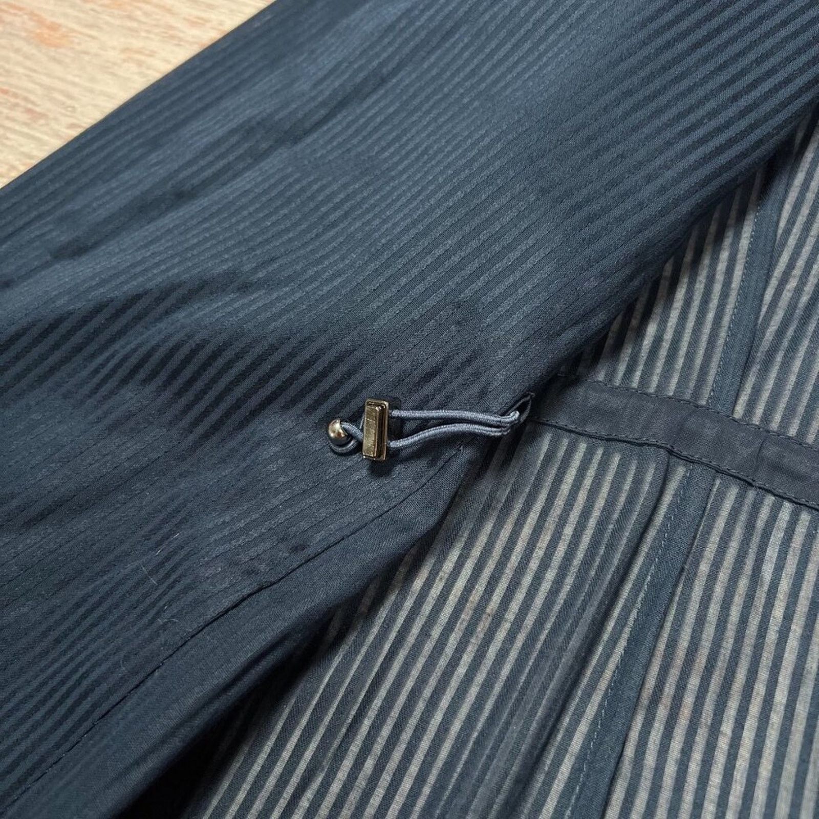 Akris Akris Gionata Silk Blend Striped Jacket Size 8 Navy Size M / US 6-8 / IT 42-44 - 6 Thumbnail