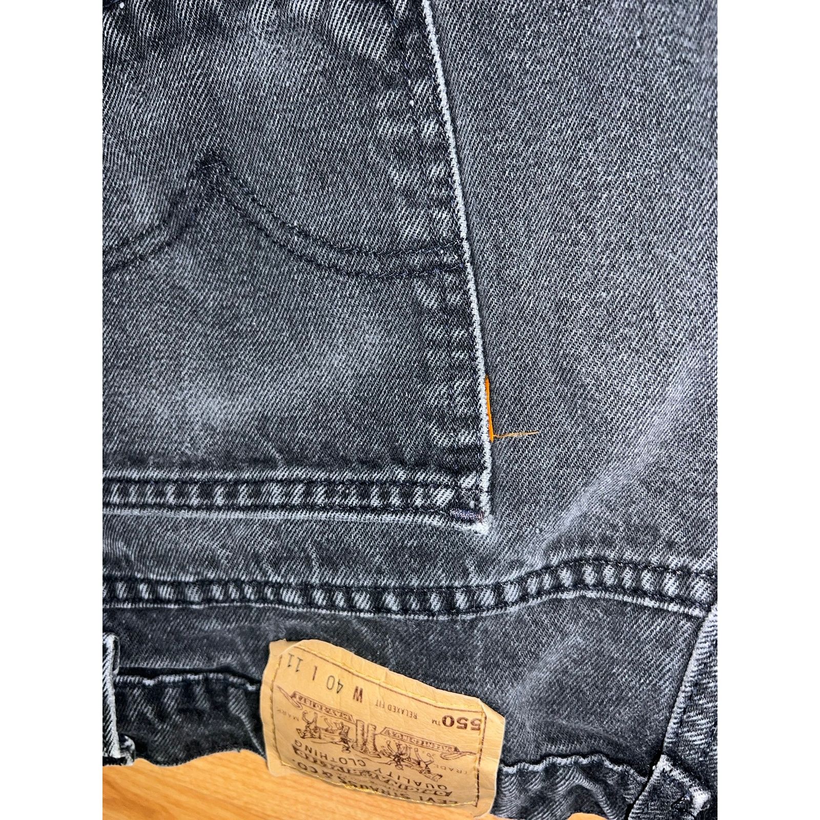 Levi's Vintage Levi Shorts 550 Relaxed Fit USA Orange Tab 40x11 Size US 40 / EU 56 - 8 Thumbnail