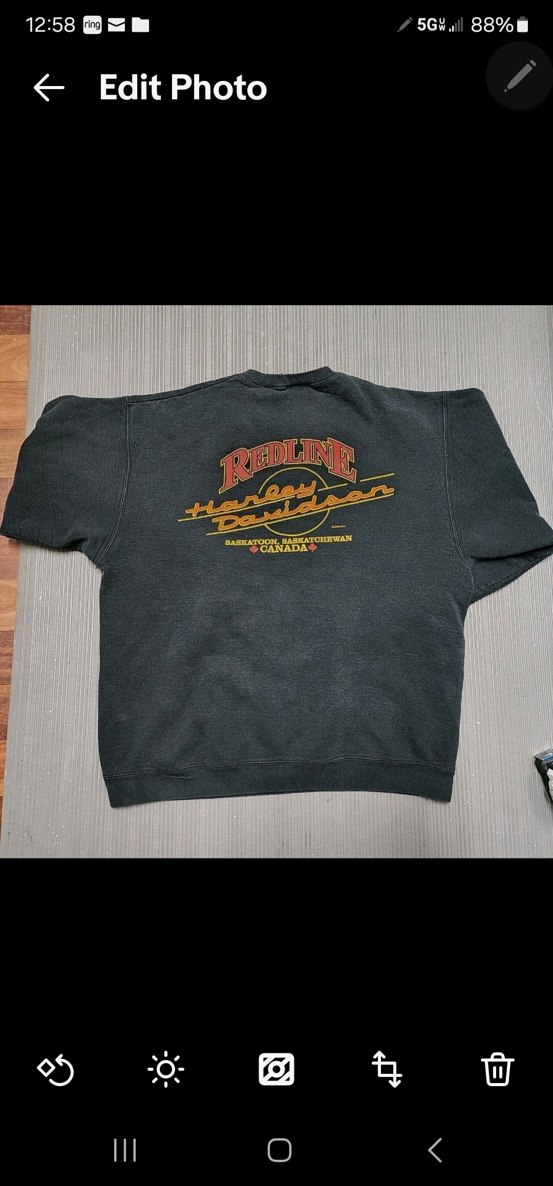 Harley Davidson Vtg Harley Davidson Redline Crewneck Pullover Sweater Large Size US XL / EU 56 / 4 - 2 Thumbnail