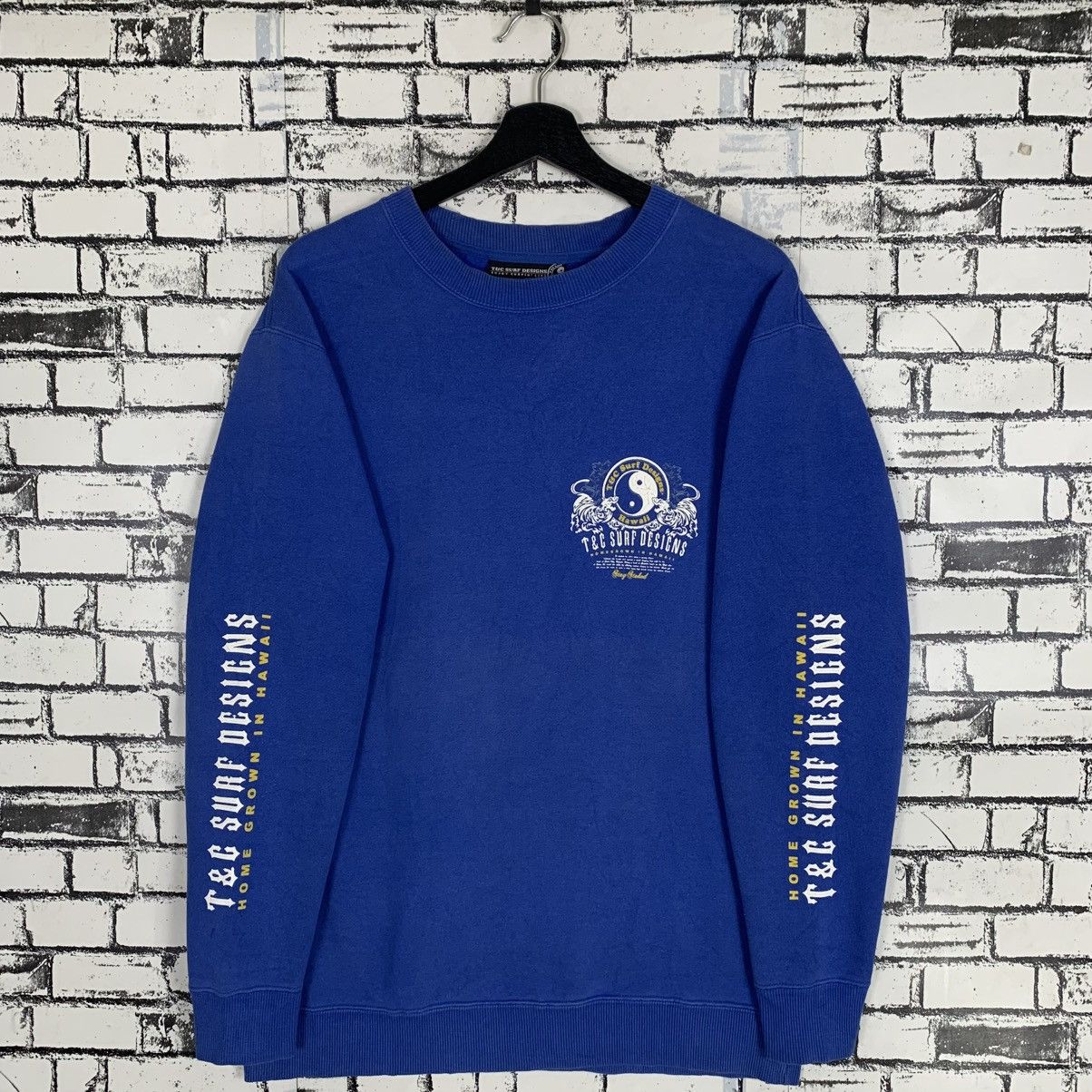 Designer × Vintage Vintage T&C Surf Wear Sweatshirt Size US L / EU 52-54 / 3 - 1 Thumbnail