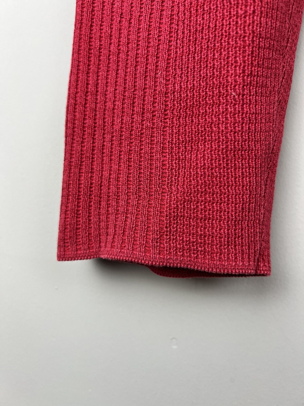 Polo Ralph Lauren × Vintage Rare Polo Ralph Lauren Lampo Zip Sweater Red Size US L / EU 52-54 / 3 - 6 Thumbnail