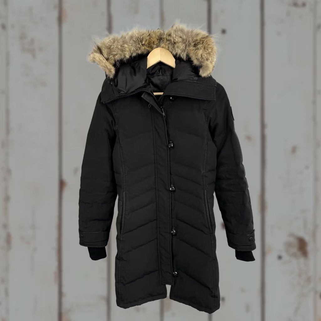 Canada Goose VINTAGE Canada Goose Lorette Parka Fur Hood Made in Canada XS Womens Black Down Size XS / US 0-2 / IT 36-38 - 1 Thumbnail