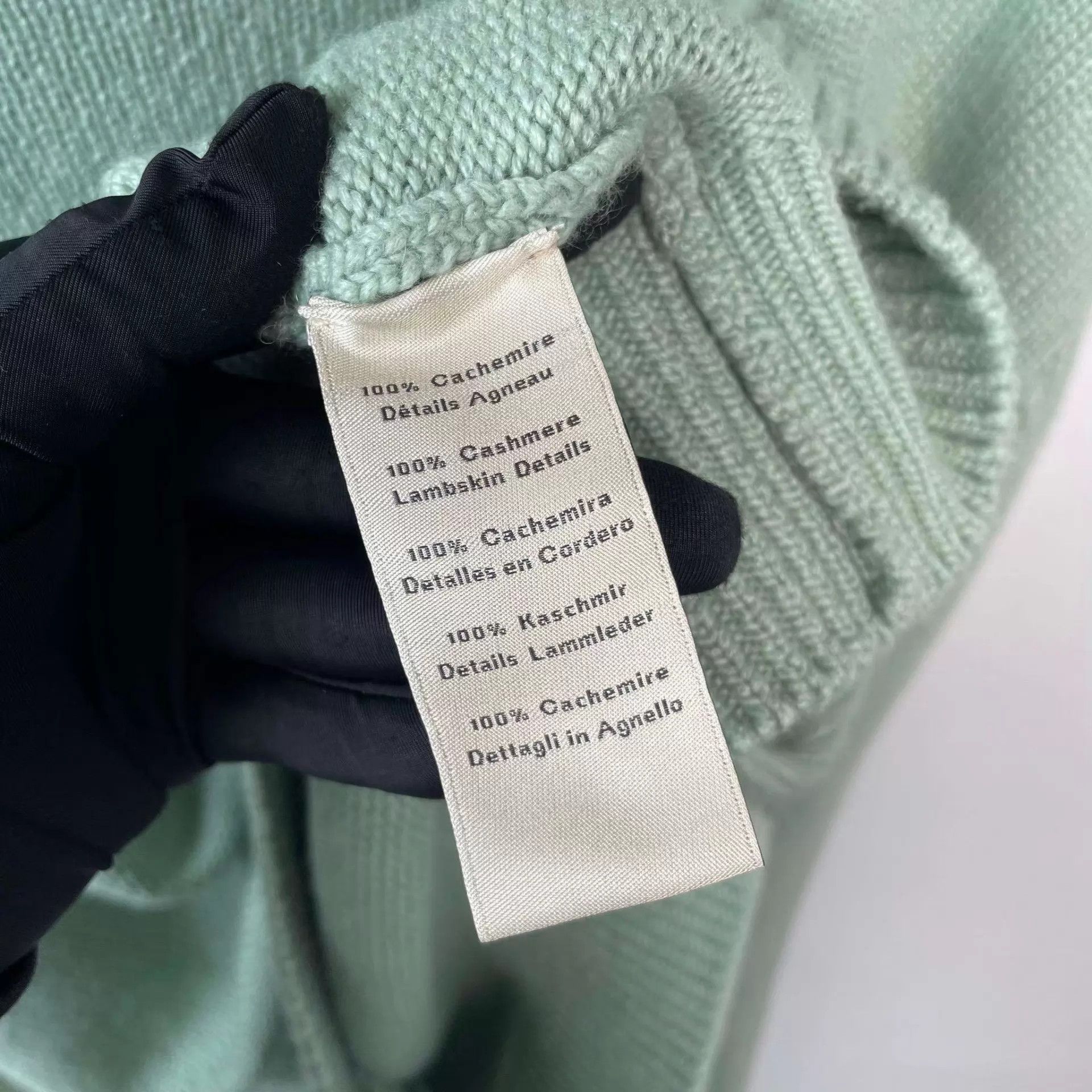 Hermes Hermès cashmere sweater M light green Size US M / EU 48-50 / 2 - 6 Thumbnail