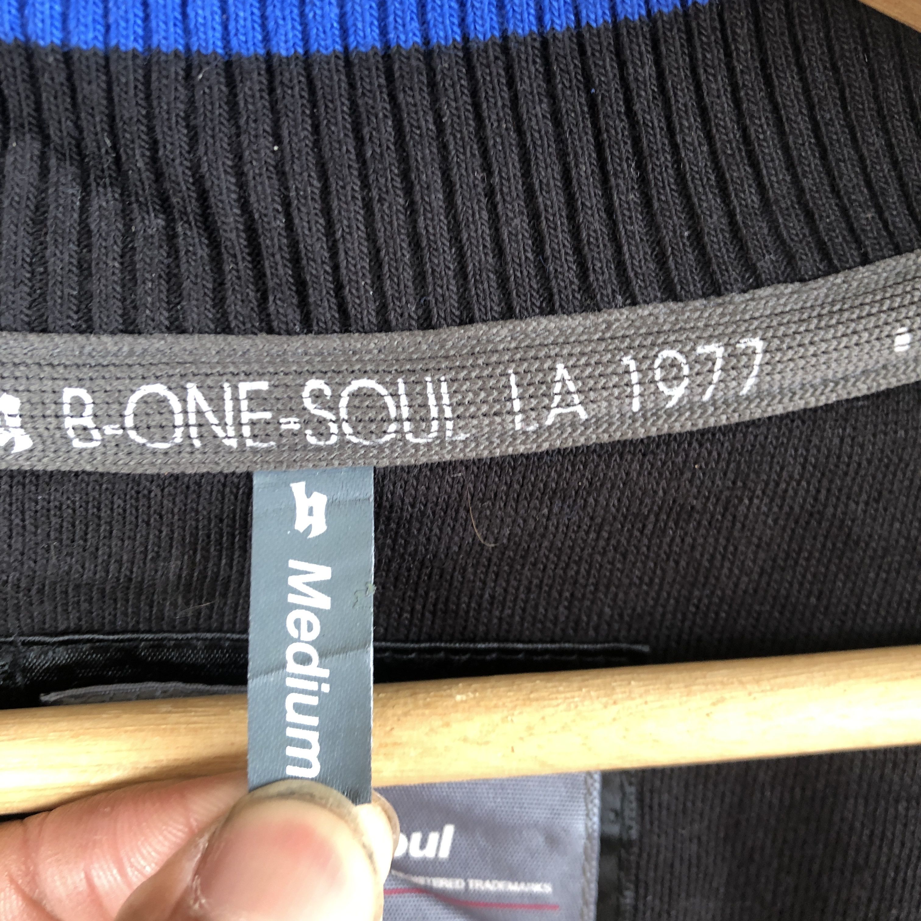 Japanese Brand × Vintage Vintage Japanese B One Soul Varsity Sweater Sweatshirt Size S / US 4 / IT 40 - 9 Thumbnail