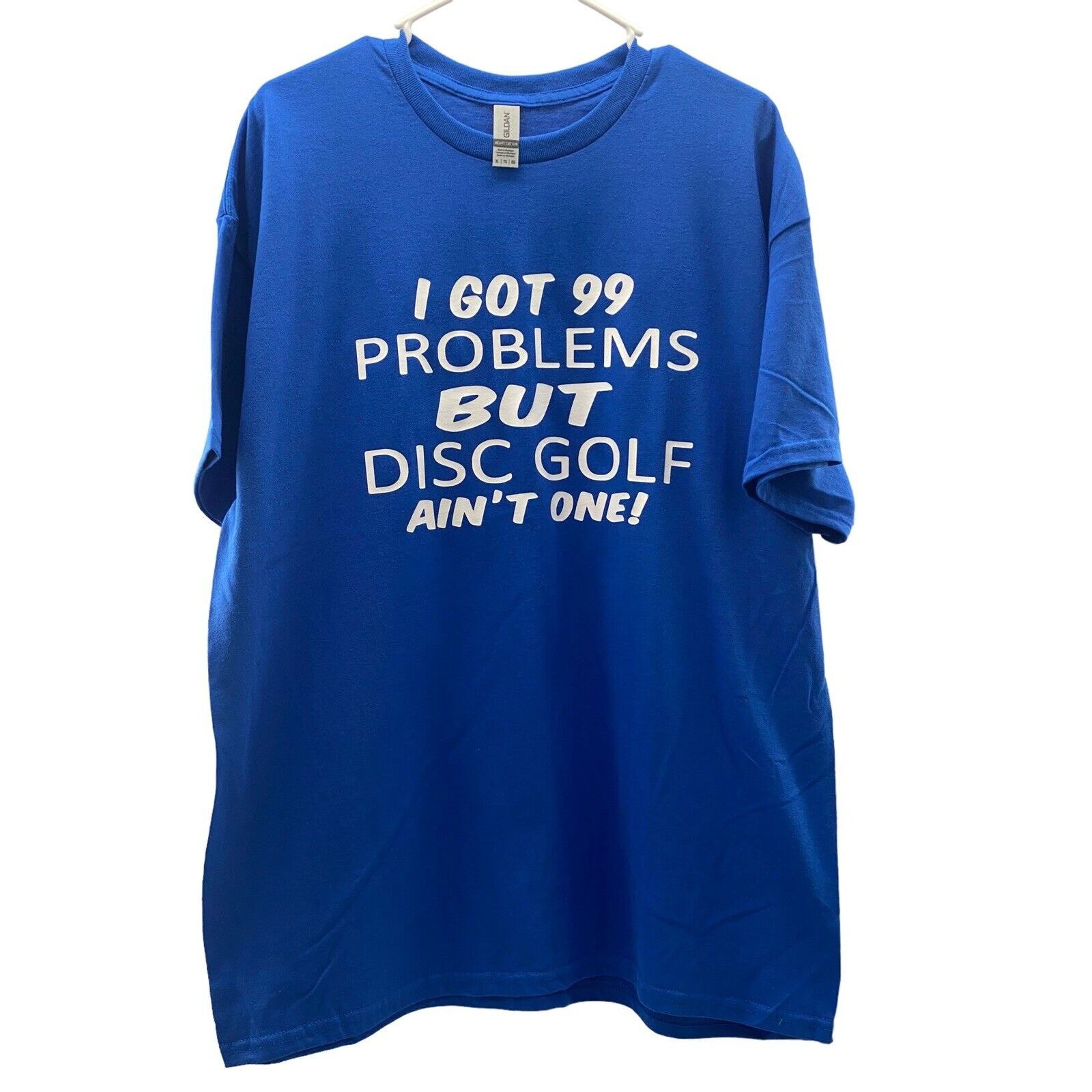 The Unbranded Brand Disc Golf Shirt 99 PROBLEMS Disc Golf XL T-Shirt Blue Size US XL / EU 56 / 4 - 1 Thumbnail
