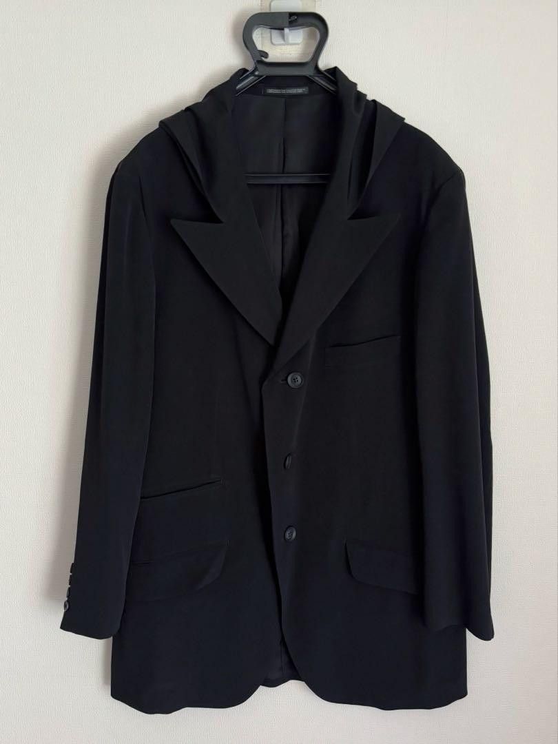 Yohji Yamamoto POUR HOMME 24ss tuxedo hoodie jacket HZ-J07-500 Size US L / EU 52-54 / 3 - 1 Thumbnail