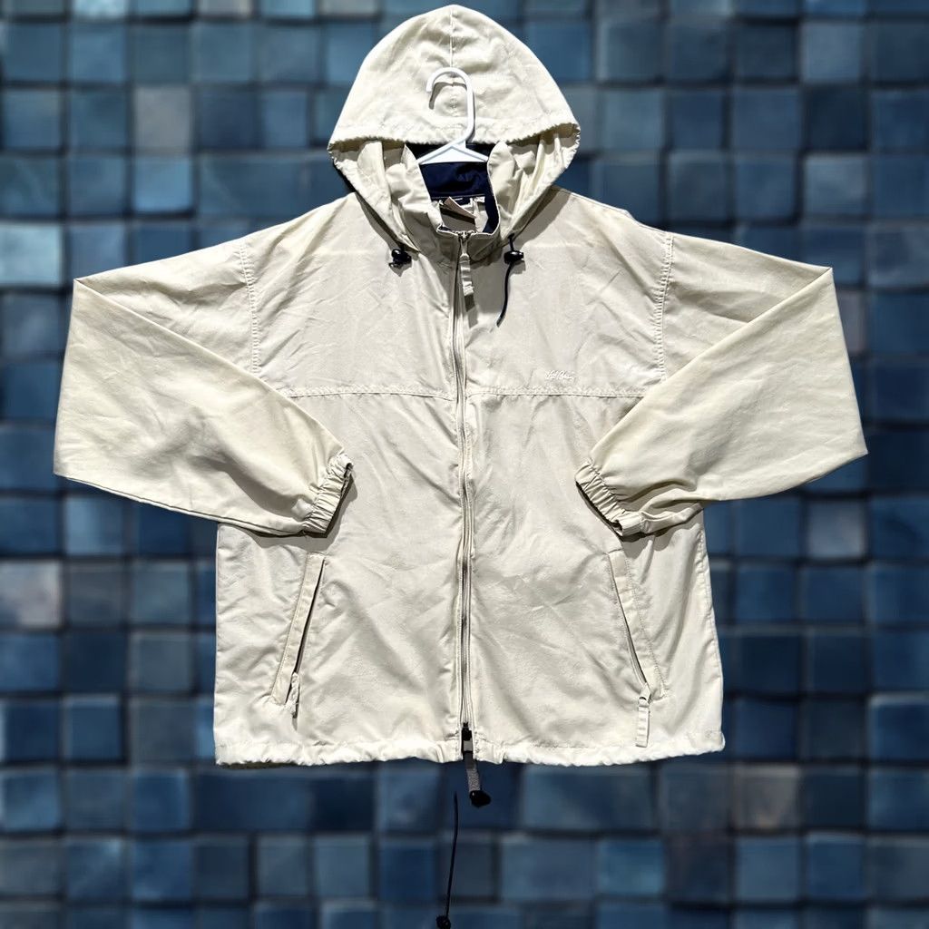 Vintage VINTAGE L.L. Bean Jacket Mens M Beige Windbreaker Hooded Full Zip 90s Windproof, All Seasons, Hiking, 90s, Regular Mens, Beige Jacket Size US M / EU 48-50 / 2 - 1 Thumbnail