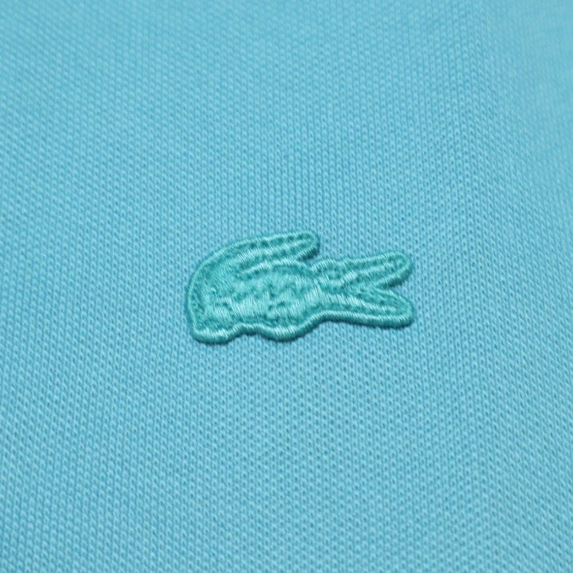 Lacoste Lacoste Polo Shirt Aqua Blue Women's 38 Pique Stretch Solid Shirt Size XS / US 0-2 / IT 36-38 - 6 Thumbnail
