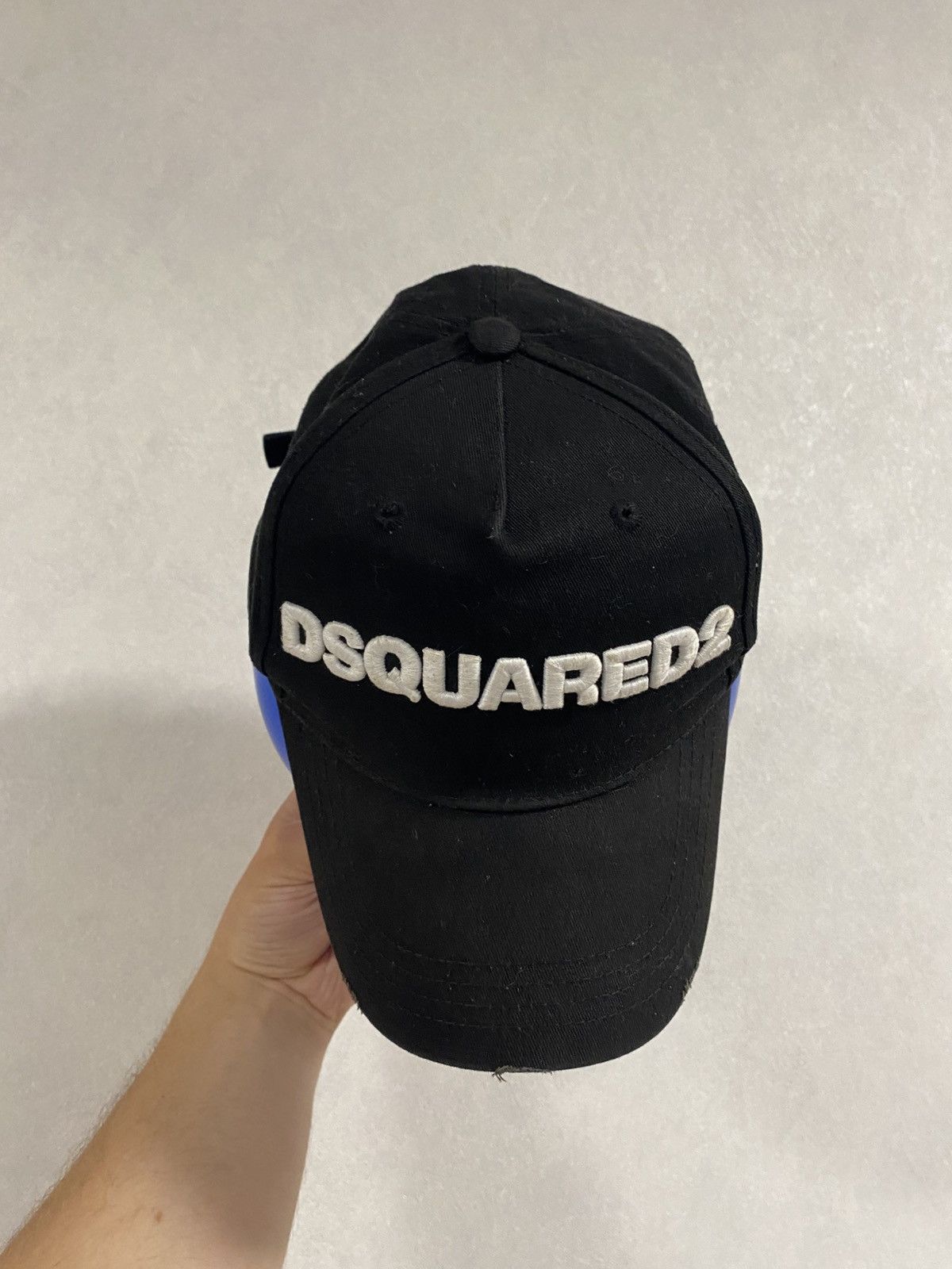 Dsquared2 Dsquared Dsquared2 Embroidered Logo Distressed OG Black Cap Size ONE SIZE - 1 Thumbnail