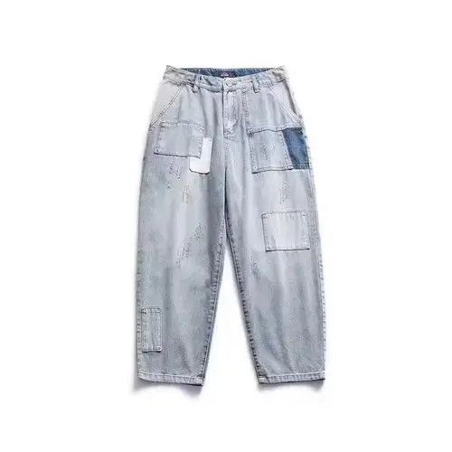 20SS Simple Blue Japan Blue Washed Jeans