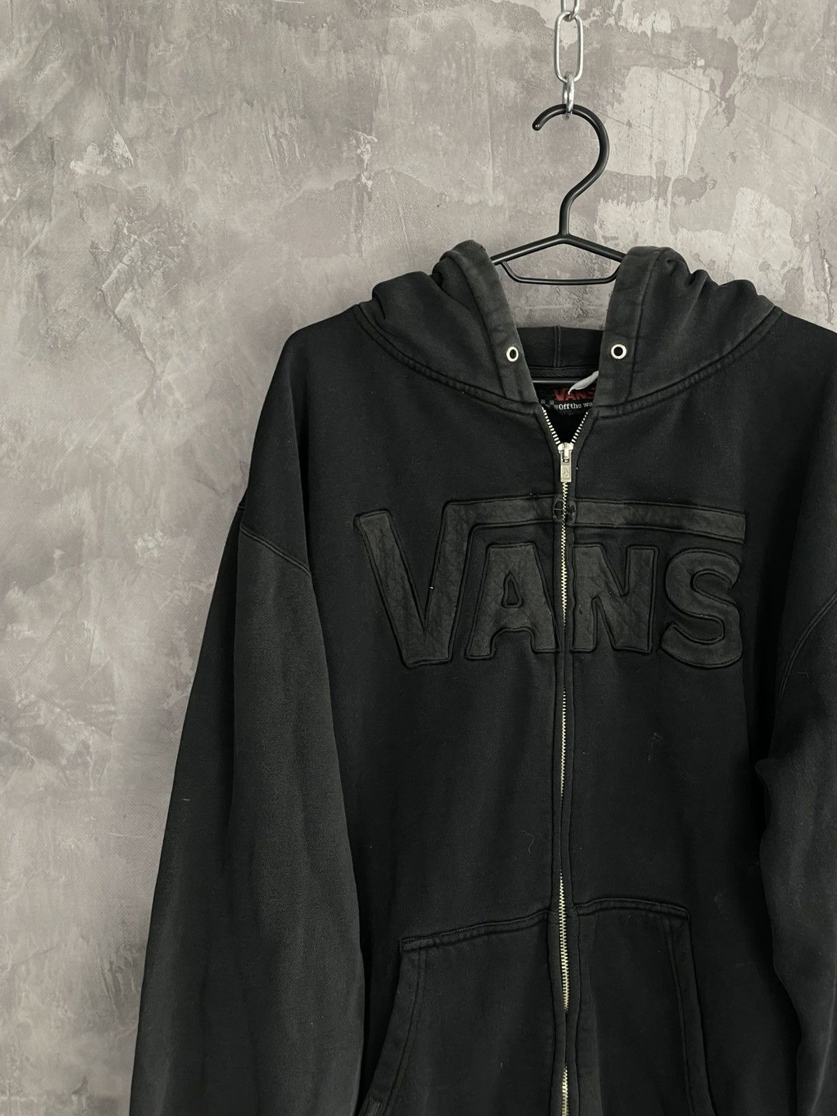 Vans Vintage Faded Vans Jessie Pinkman Style Zip Hoodie Size US L / EU 52-54 / 3 - 3 Thumbnail