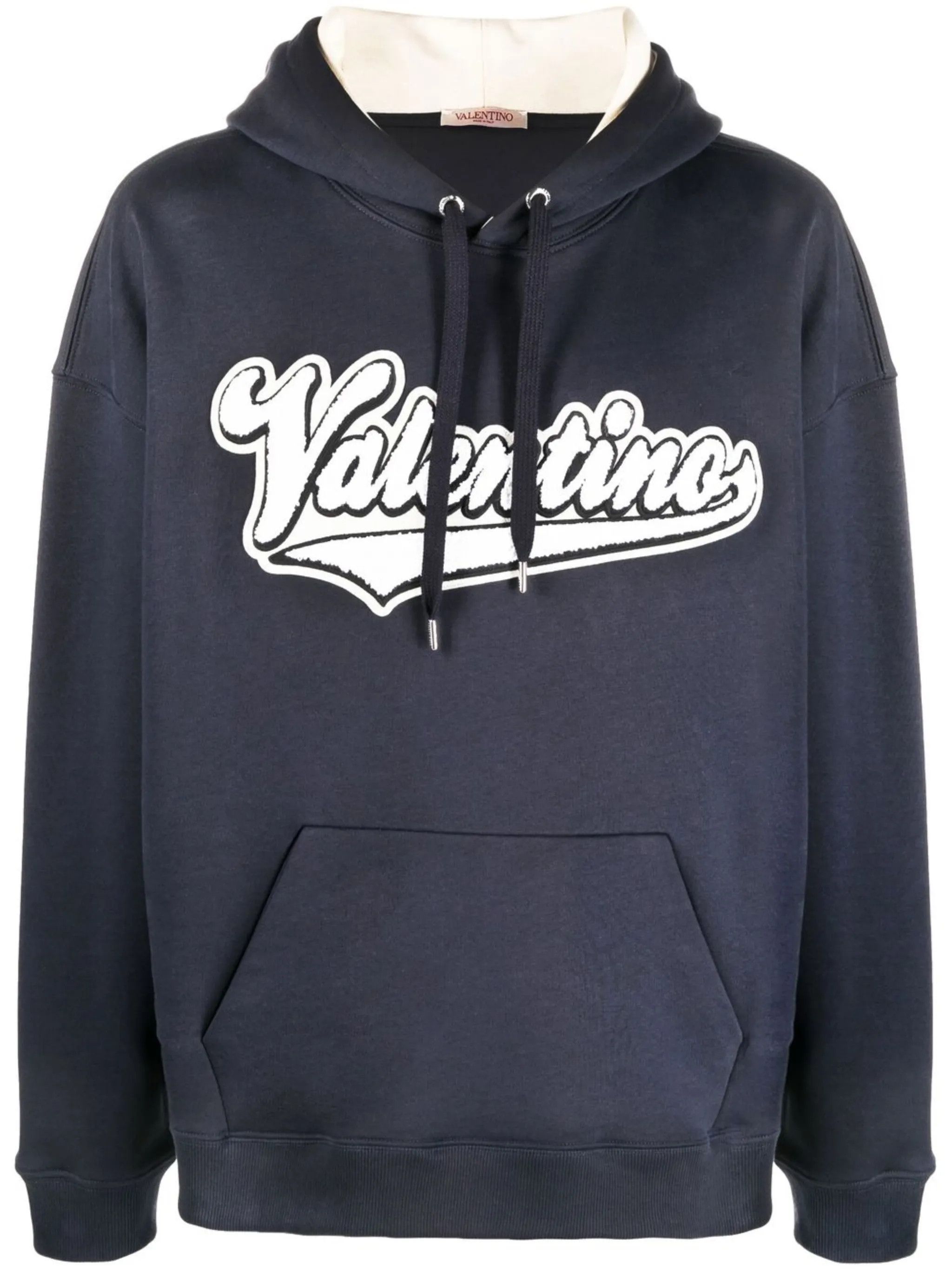 Valentino o1y0525 Logo Hoodie in Midnight Blue Size US XS / EU 42 / 0 - 1 Thumbnail