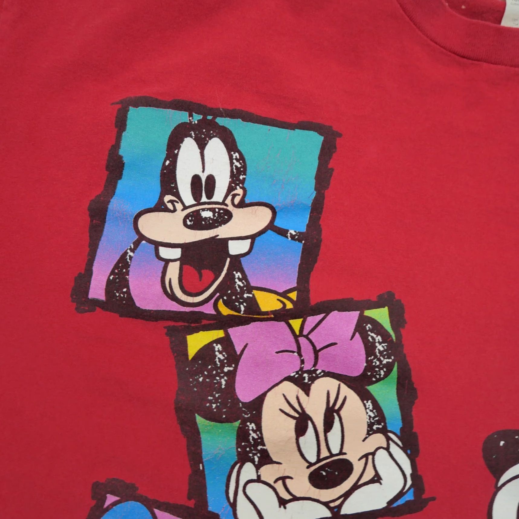 Disney VINTAGE Disney Mickey Mouse T Shirt Womens 2XL Red 90s Minnie Daisy Goofy Crew Neck Short Sleeve Cotton Blend Pattern Solid Boys Girls Mens Womens Size XXL / US 16-18 / IT 52-54 - 5 Thumbnail