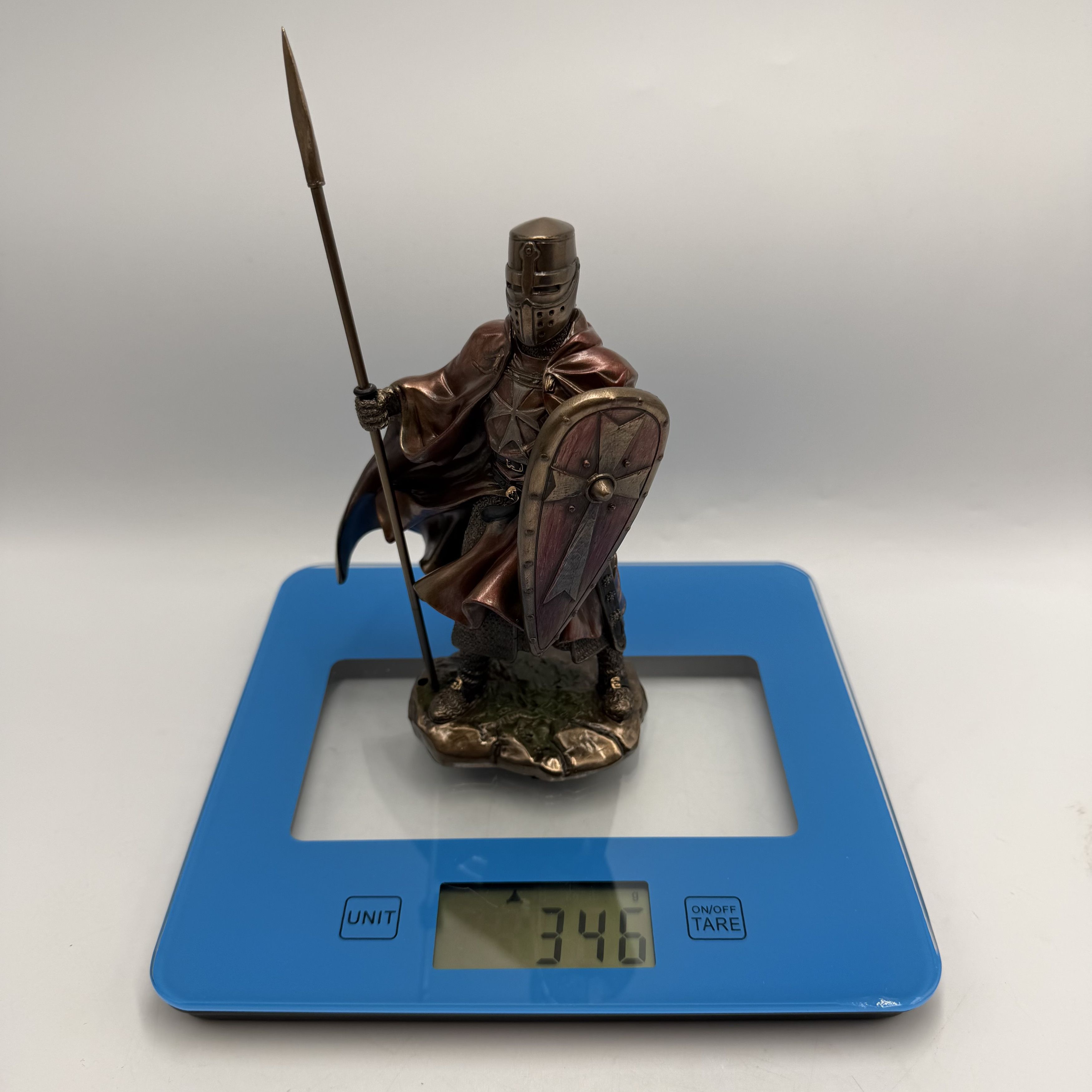 Other Crusader Knight with Spear Statue Bronze Finish Figurine Size ONE SIZE - 7 Thumbnail