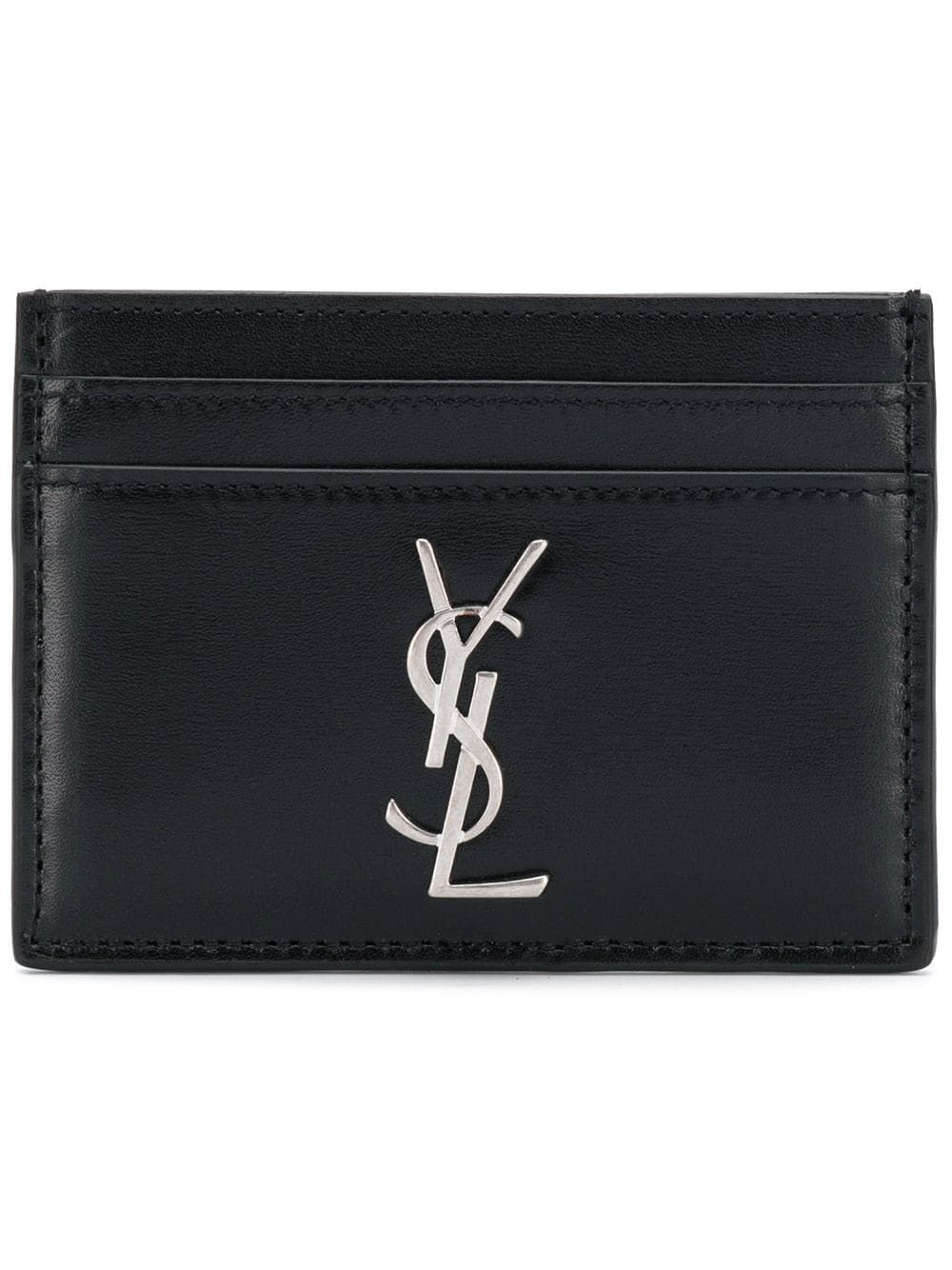 Saint Laurent Paris SMOOTH LEATHER CASSANDRE CARD HOLDER Size ONE SIZE - 1 Thumbnail