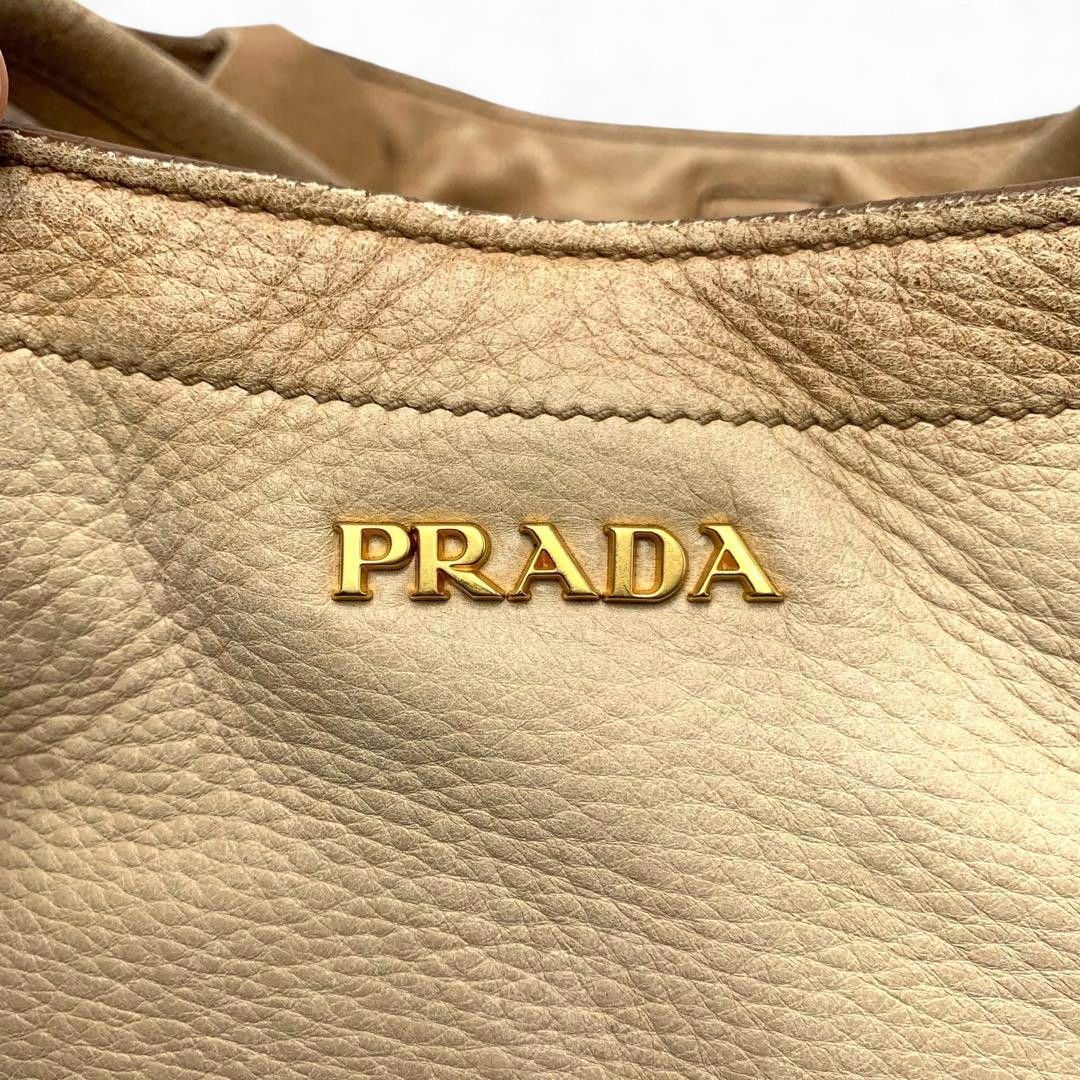 Prada Prada - Deer Leather Handbag Brown Beige Size ONE SIZE - 7 Thumbnail