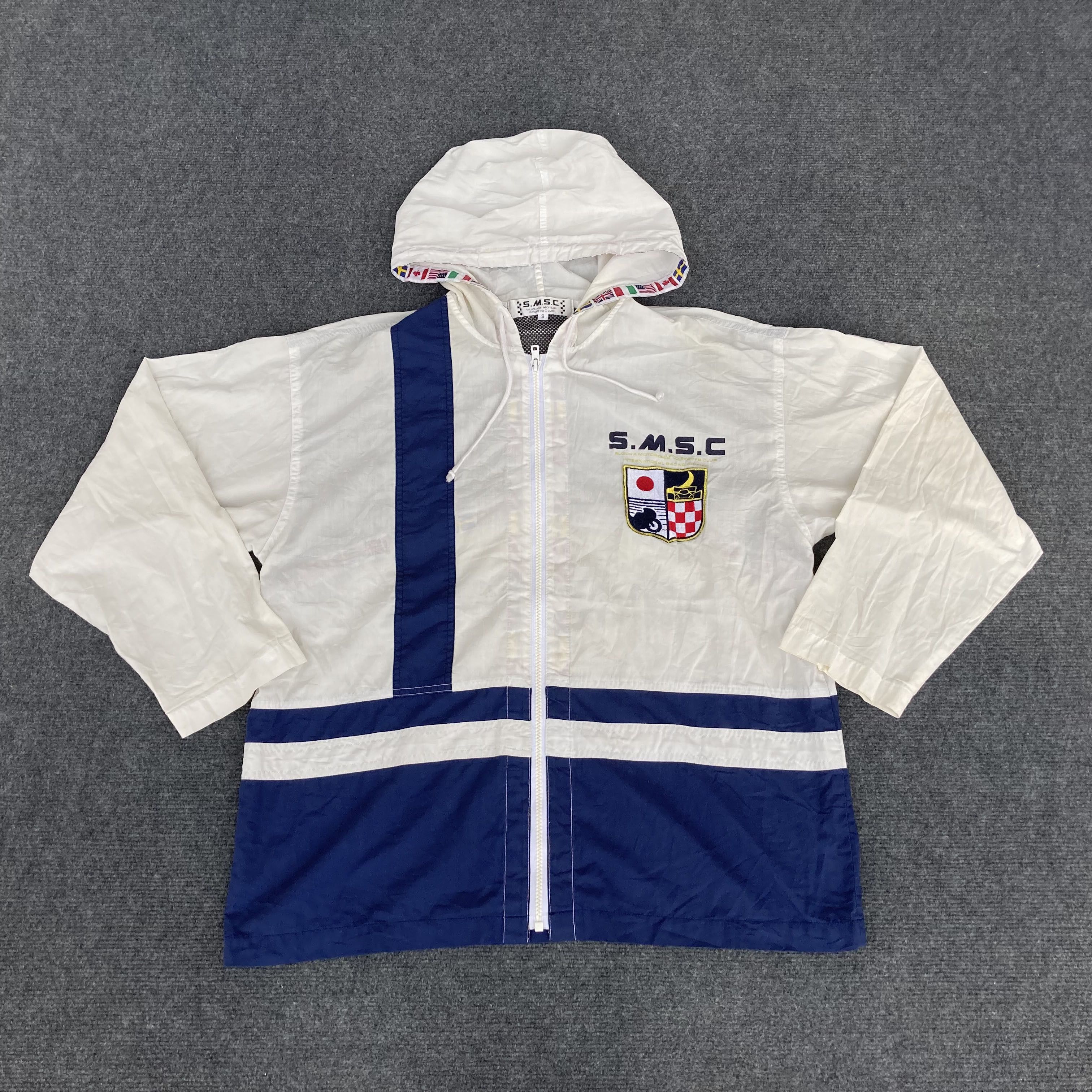 Japanese Brand × Vintage Vintage S.M.S.C Motorsport Racing 90s 80s Sweater Size US M / EU 48-50 / 2 - 1 Thumbnail