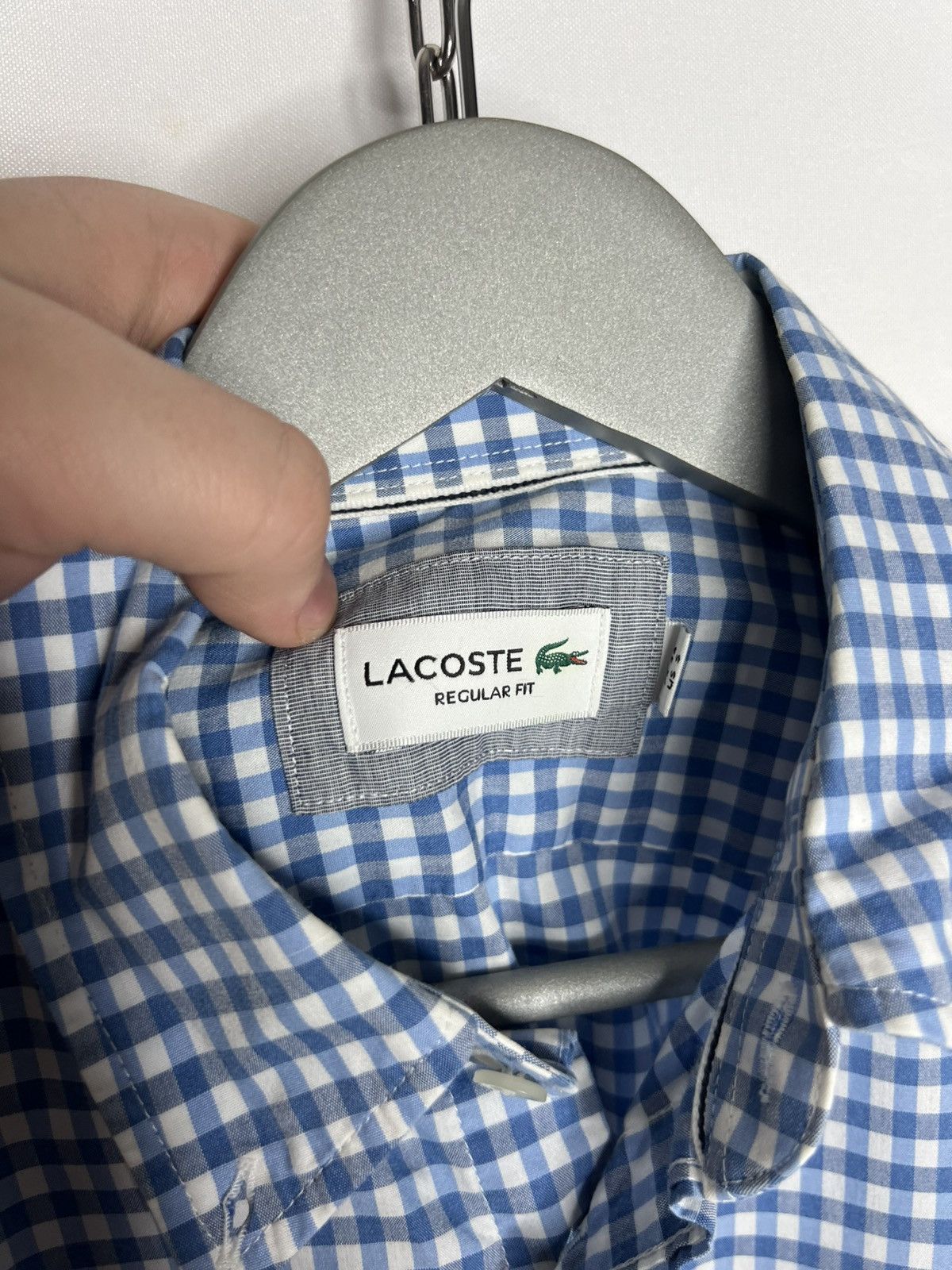 Lacoste Lacoste Luxury Plaid Long Sleeve Shirt Polo Tee Size US S / EU 44-46 / 1 - 7 Thumbnail