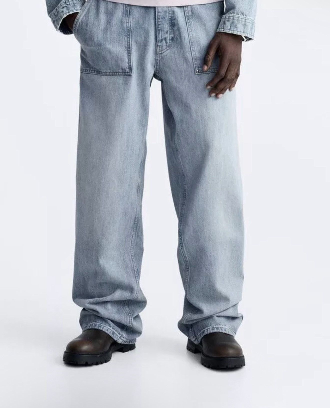 Entire Studios Zara Baggy Denim Jeans Size US 34 / EU 50 - 1 Thumbnail