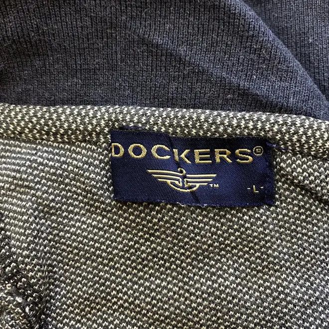 Dockers Vintage DOCKERS USA Gray Twin Tipped Polo Tee Shirt Top Size US L / EU 52-54 / 3 - 4 Thumbnail