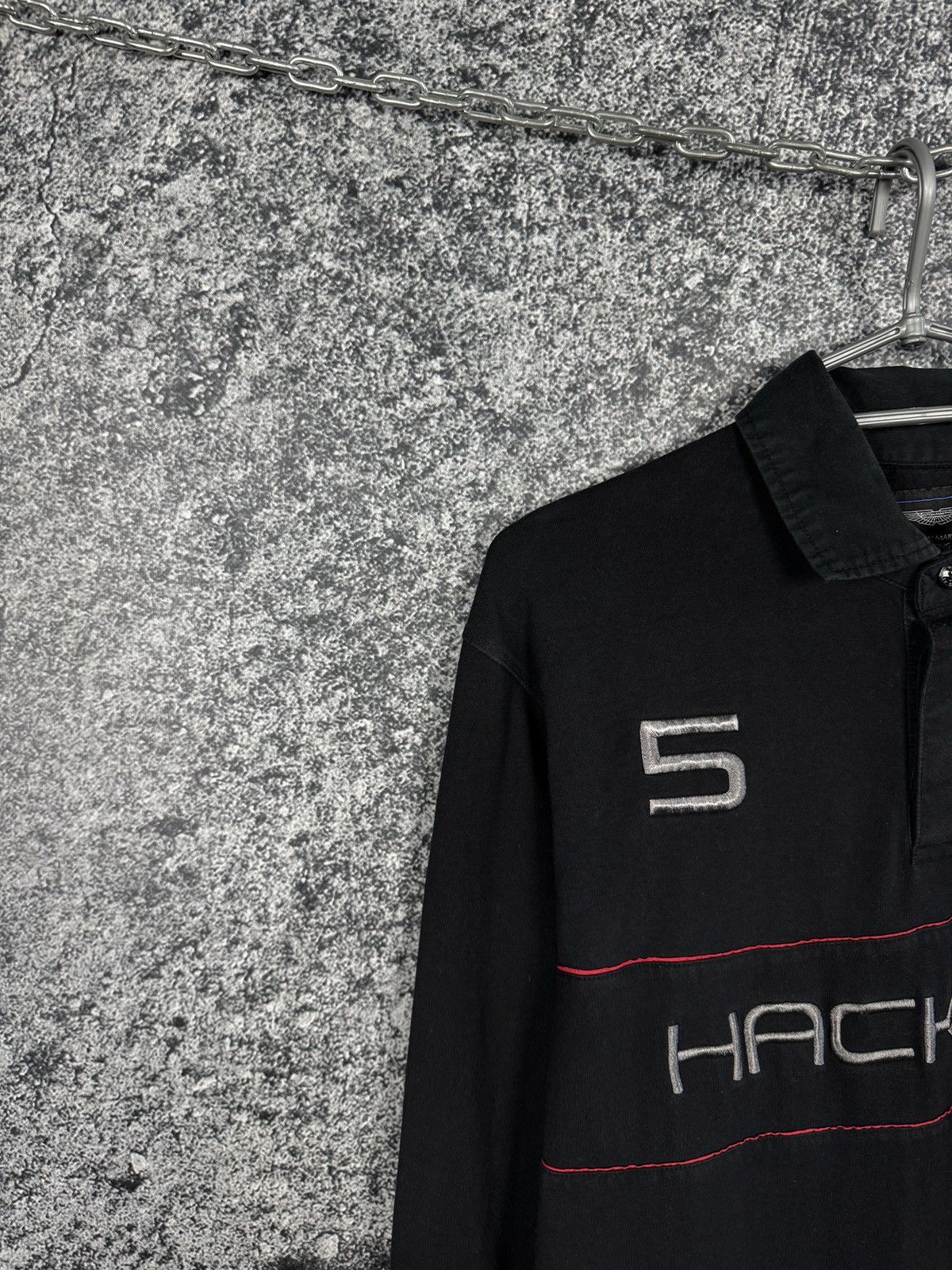 Hackett Hackett Aston Martin Racing Long Sleeve Polo Shirt Size L Size US L / EU 52-54 / 3 - 3 Thumbnail