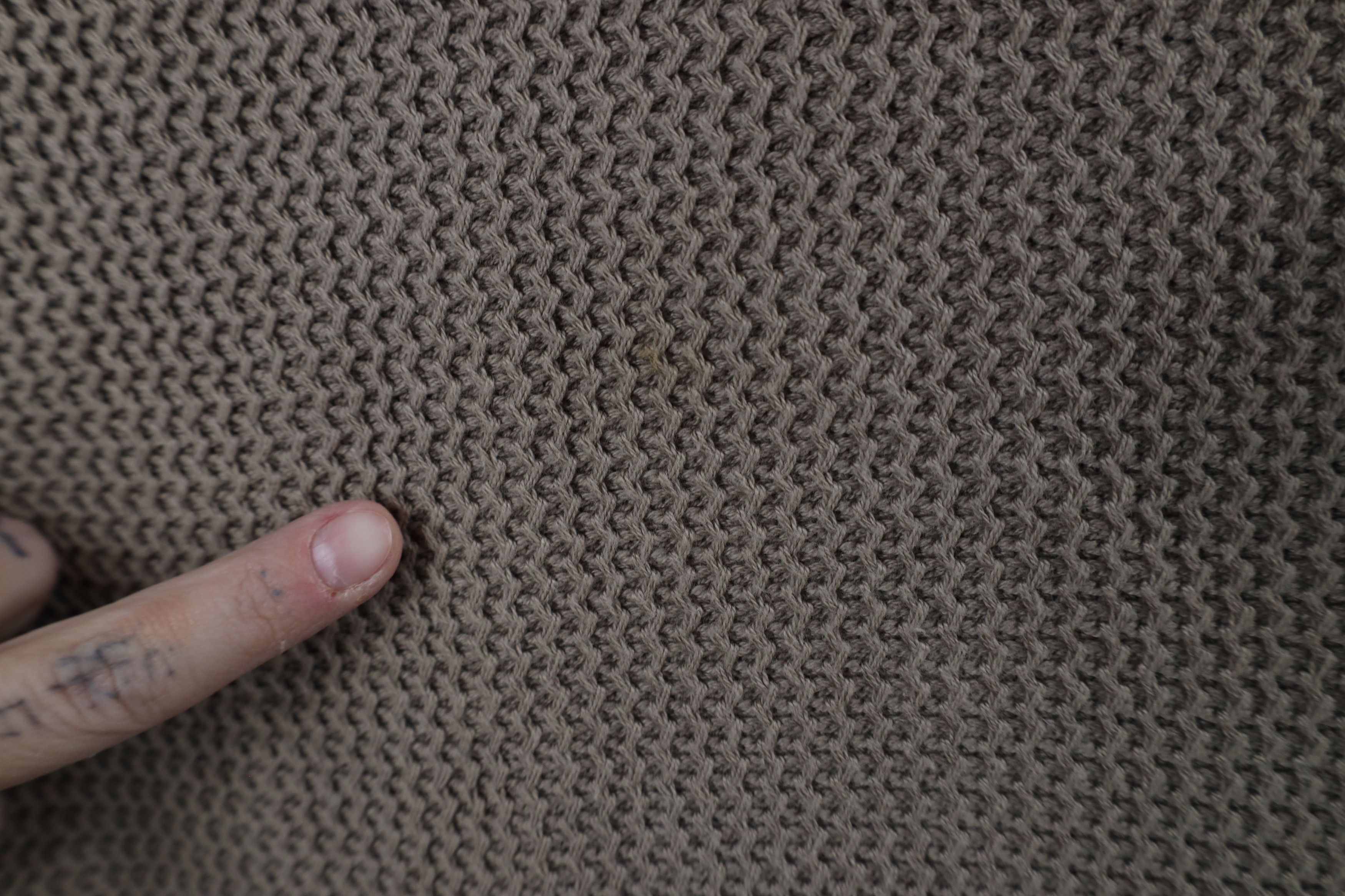 Vintage Vintage 90s Streetwear Thermal Knit Weave Sweater Beige Size US L / EU 52-54 / 3 - 4 Thumbnail