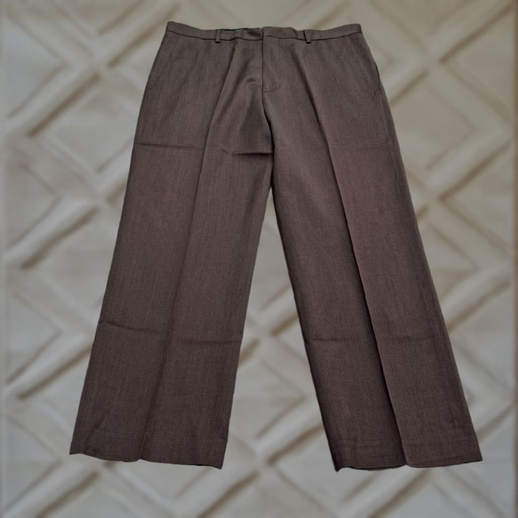 Banana Republic VINTAGE Banana Republic Wool Dres Pants Mens 38x30 Dark Brown Straight Leg Classic Work Size US 40 / EU 56 - 1 Thumbnail