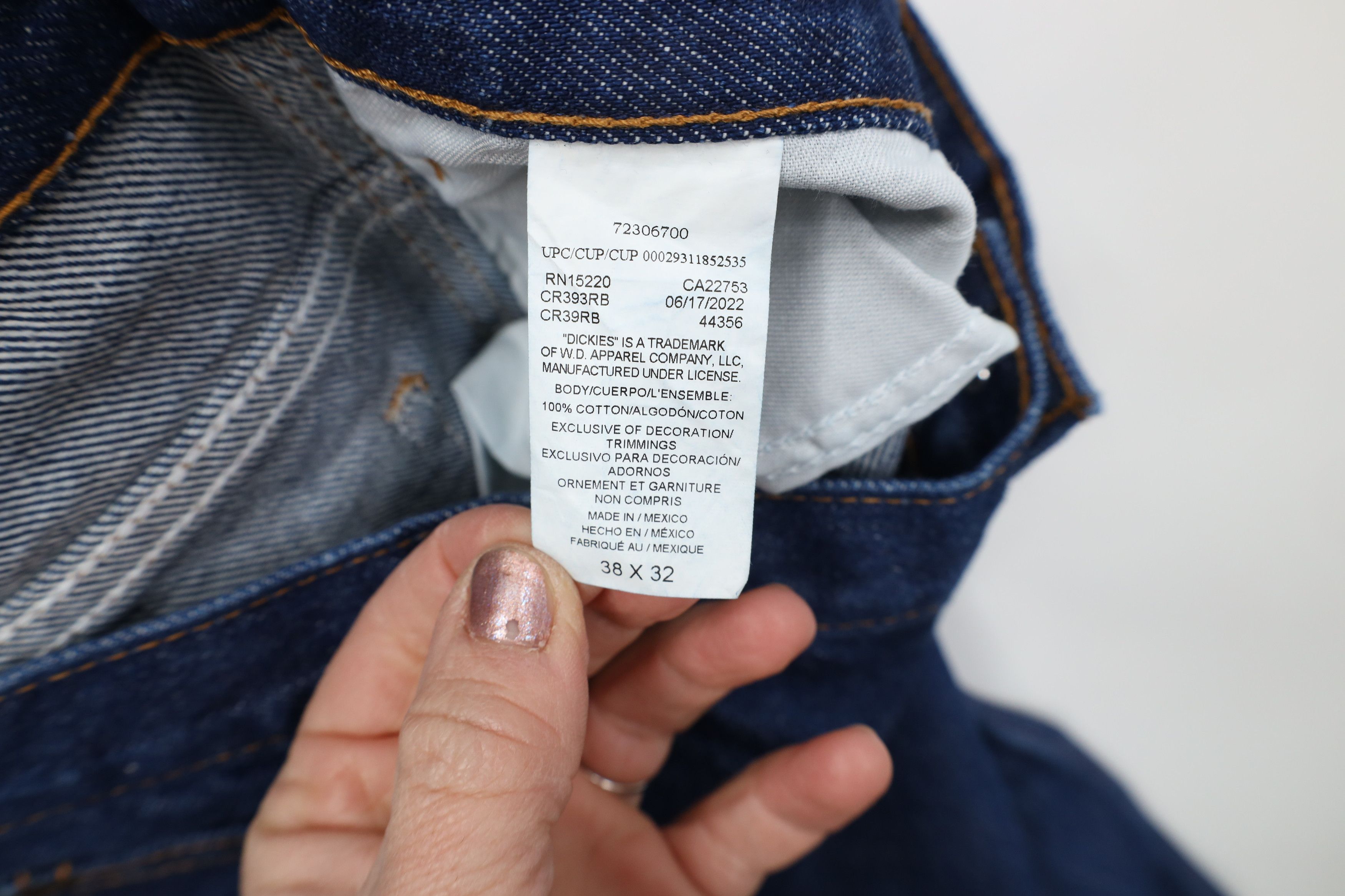 Dickies Deadstock Vintage Y2K Dickies Wide Leg Denim Jeans Workwear Size US 38 / EU 54 - 6 Thumbnail