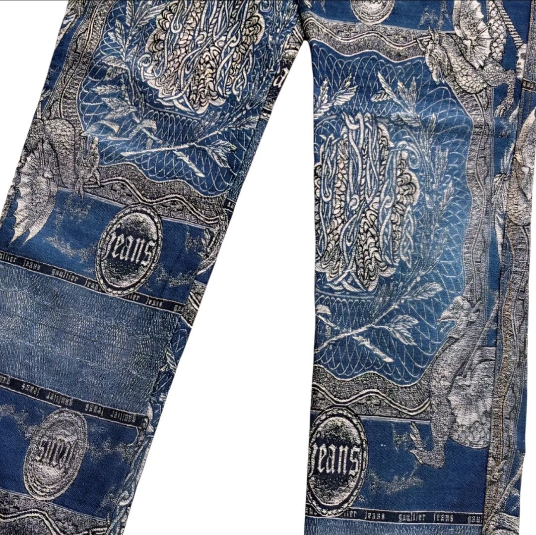 Jean Paul Gaultier Jean Paul Gaultier Dragon Tattoo Pants FW 95 Size US 28 / EU 44 - 8 Thumbnail