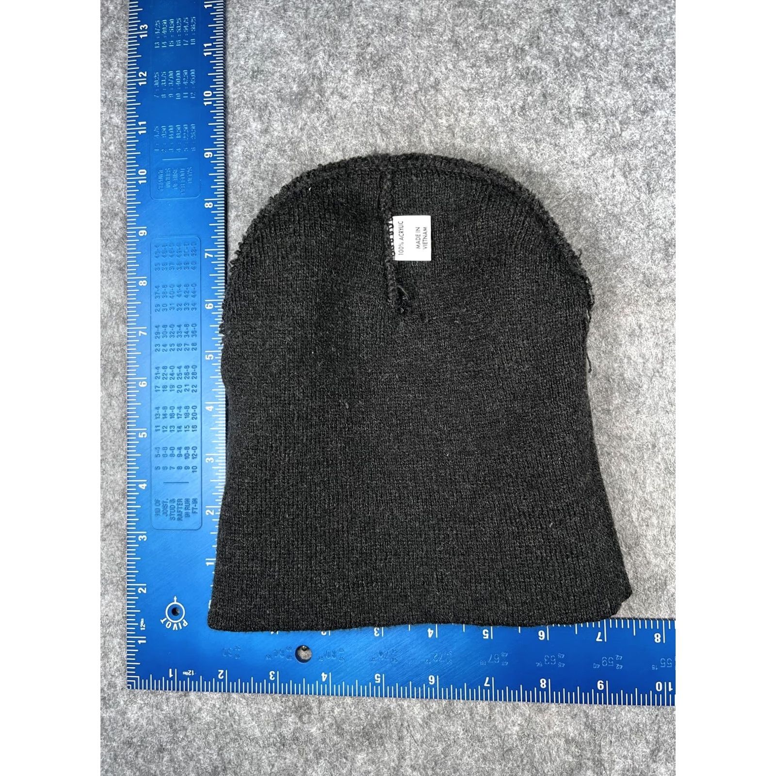 Vintage Eagle Valley Glass & Mirror Beanie Mens One Size Black Knit Logo Winter Size ONE SIZE - 6 Thumbnail