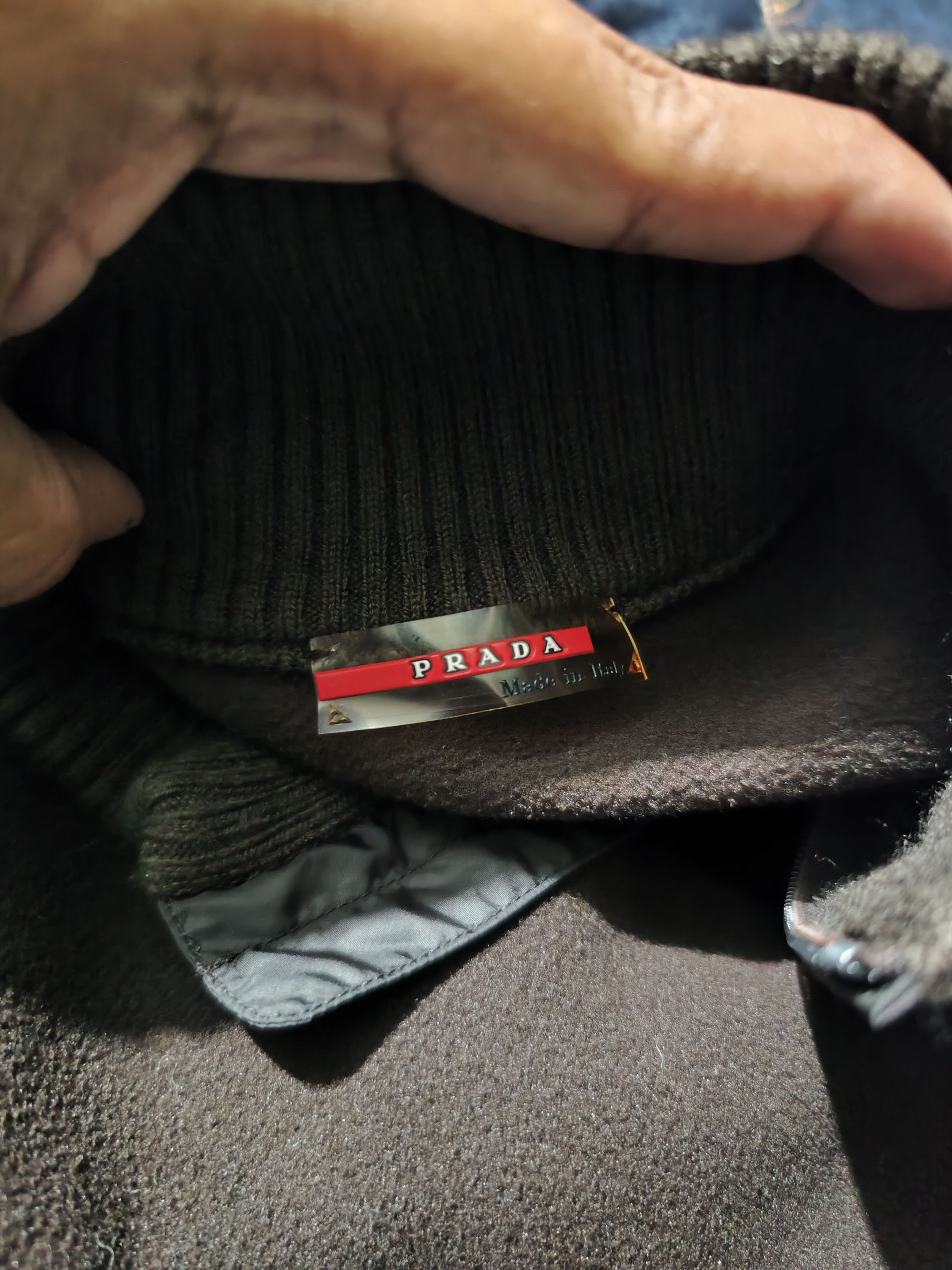 Prada Prada - Red Tab Half Zip Fleece Jacket Size US M / EU 48-50 / 2 - 11 Thumbnail