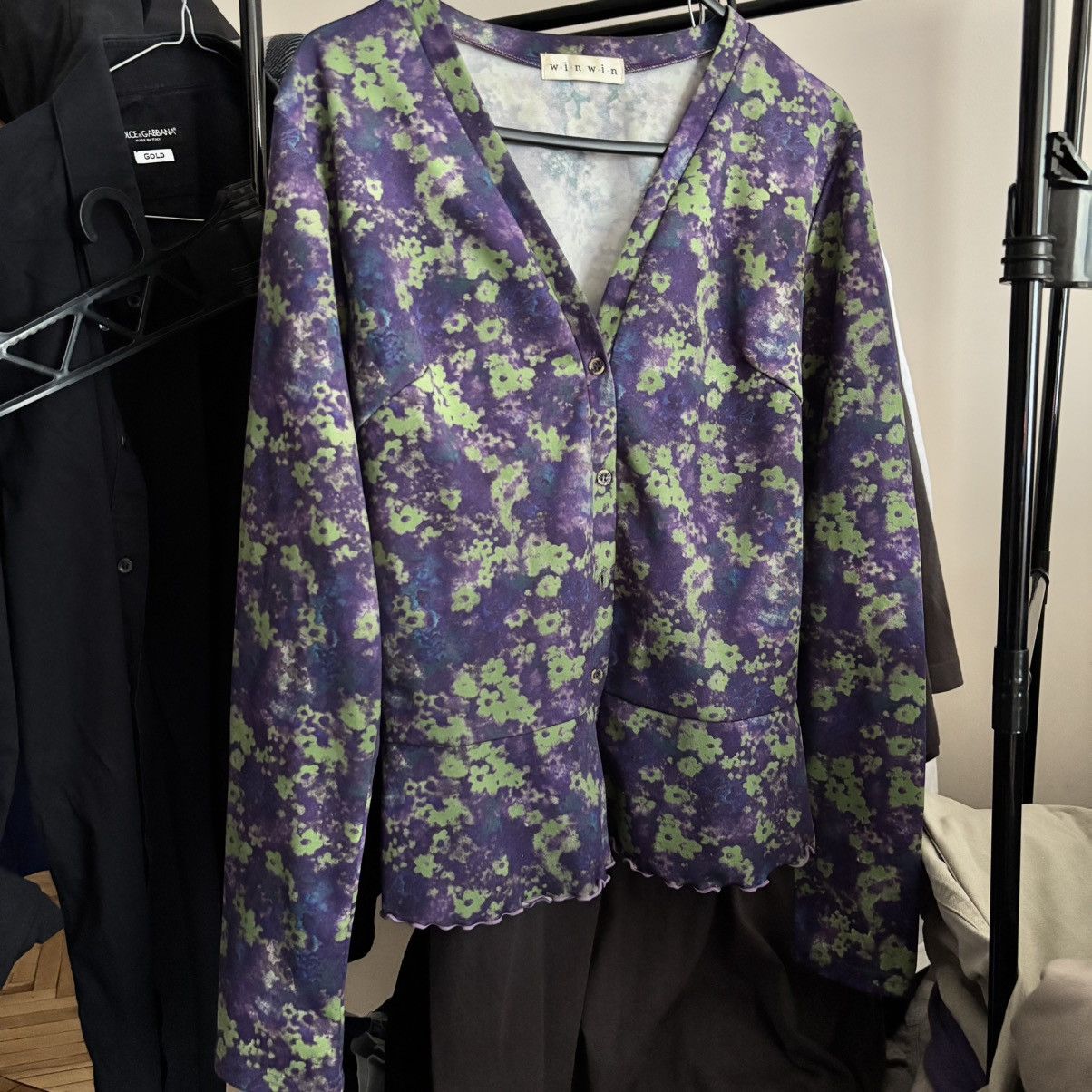 Y2K Japanese Floral Mesh Cardigan ERD Punk