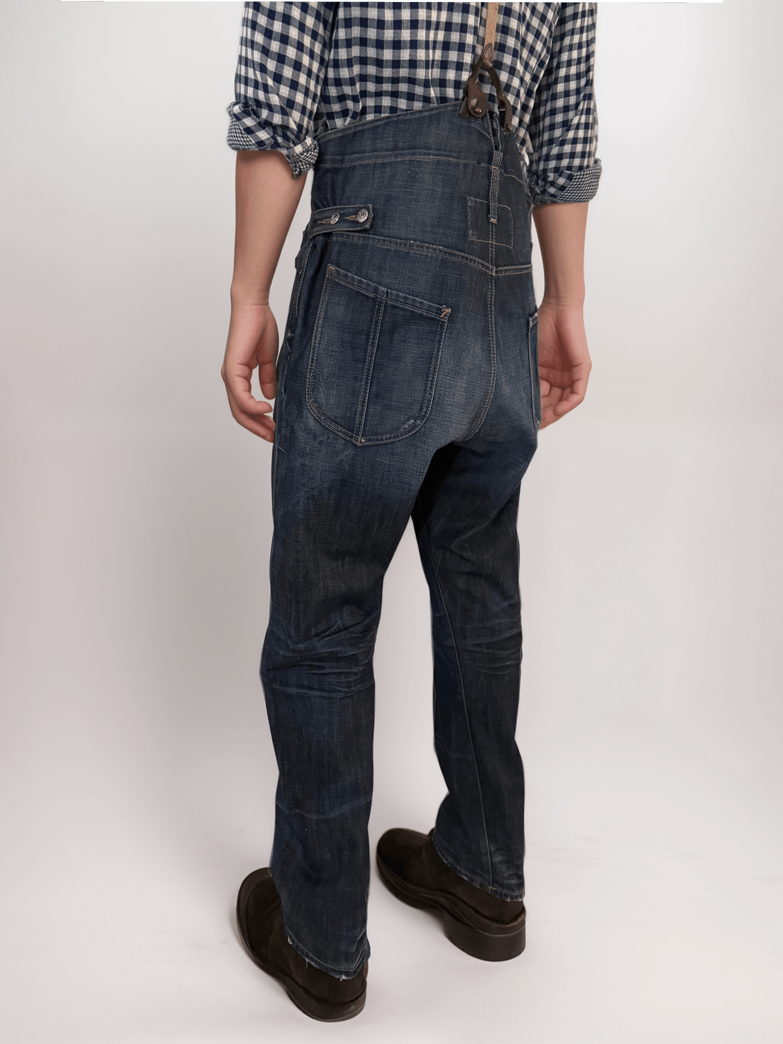 Dsquared2 Distressed Jeans With Suspenders Size US 32 / EU 48 - 3 Thumbnail