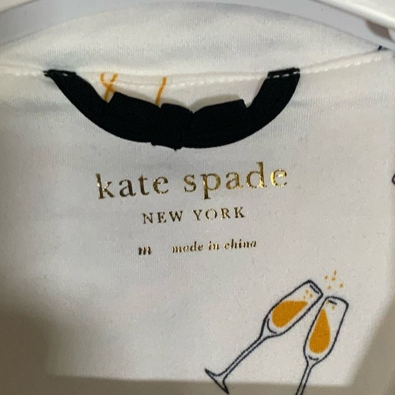 Kate Spade Kate Spade New York Bridal Print Top Pajama Women's Size M Size M / US 6-8 / IT 42-44 - 4 Thumbnail