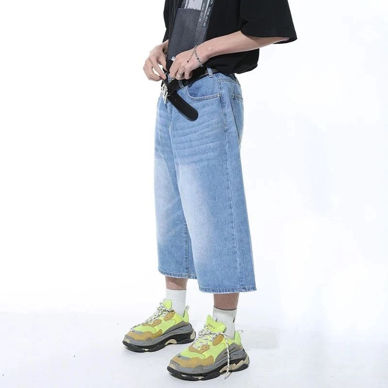 Japanese Brand Casual Male Jeans Wide Leg Denim Size US 32 / EU 48 - 3 Thumbnail