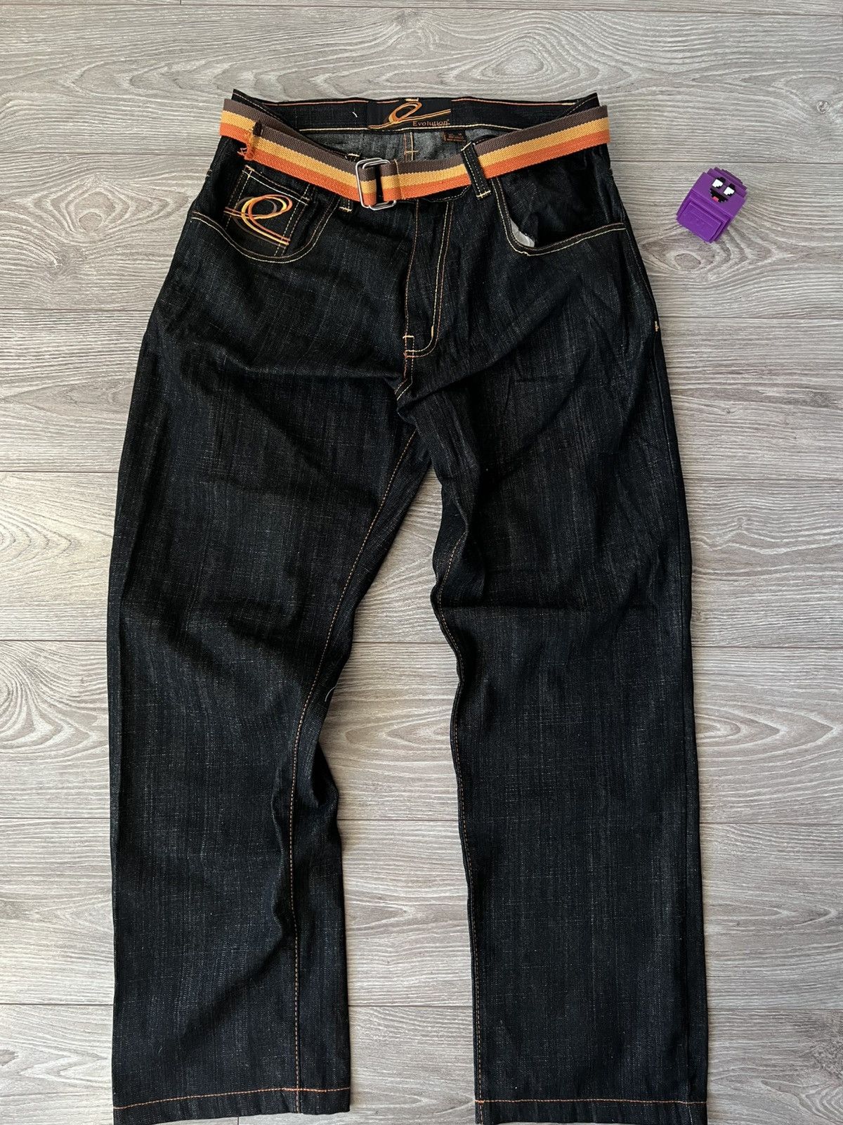 Other Evolution in Design Rap Y2k Men’s Embroidered Logo OG Jeans Size US 36 / EU 52 - 5 Thumbnail