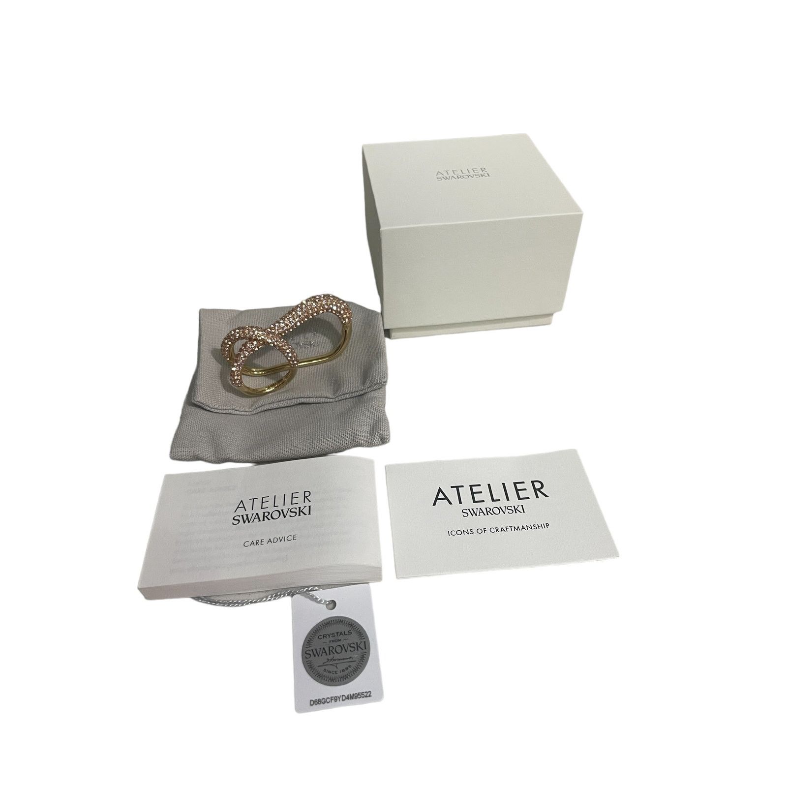 Swarovski Swarovski Atelier Tigri ring Pink, Gold-tone plated Size 55 Size ONE SIZE - 2 Thumbnail