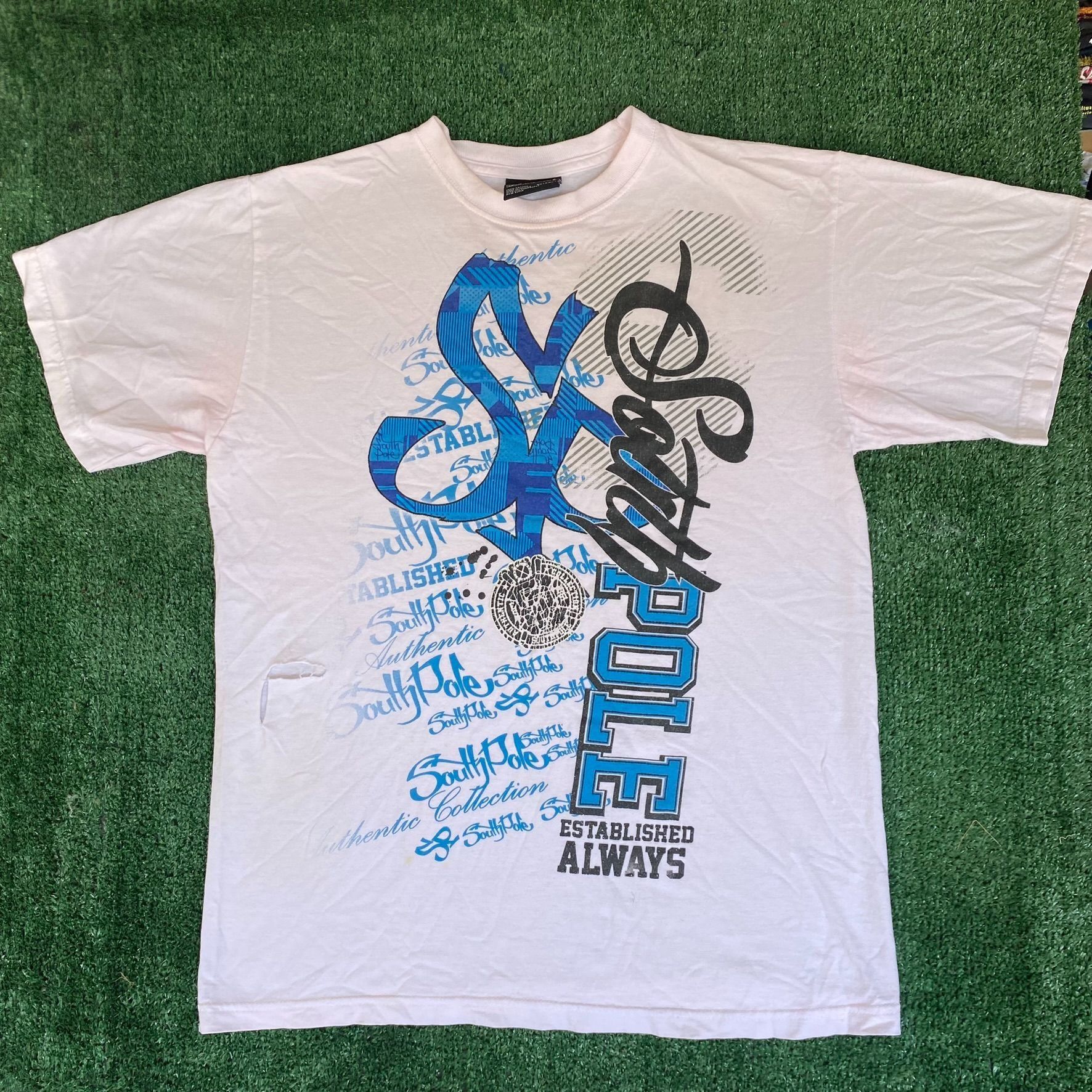 Southpole Vintage Y2K SouthPole Logo Shirt 2000s Hip Hop Skater Tee Size US XL / EU 56 / 4 - 1 Thumbnail