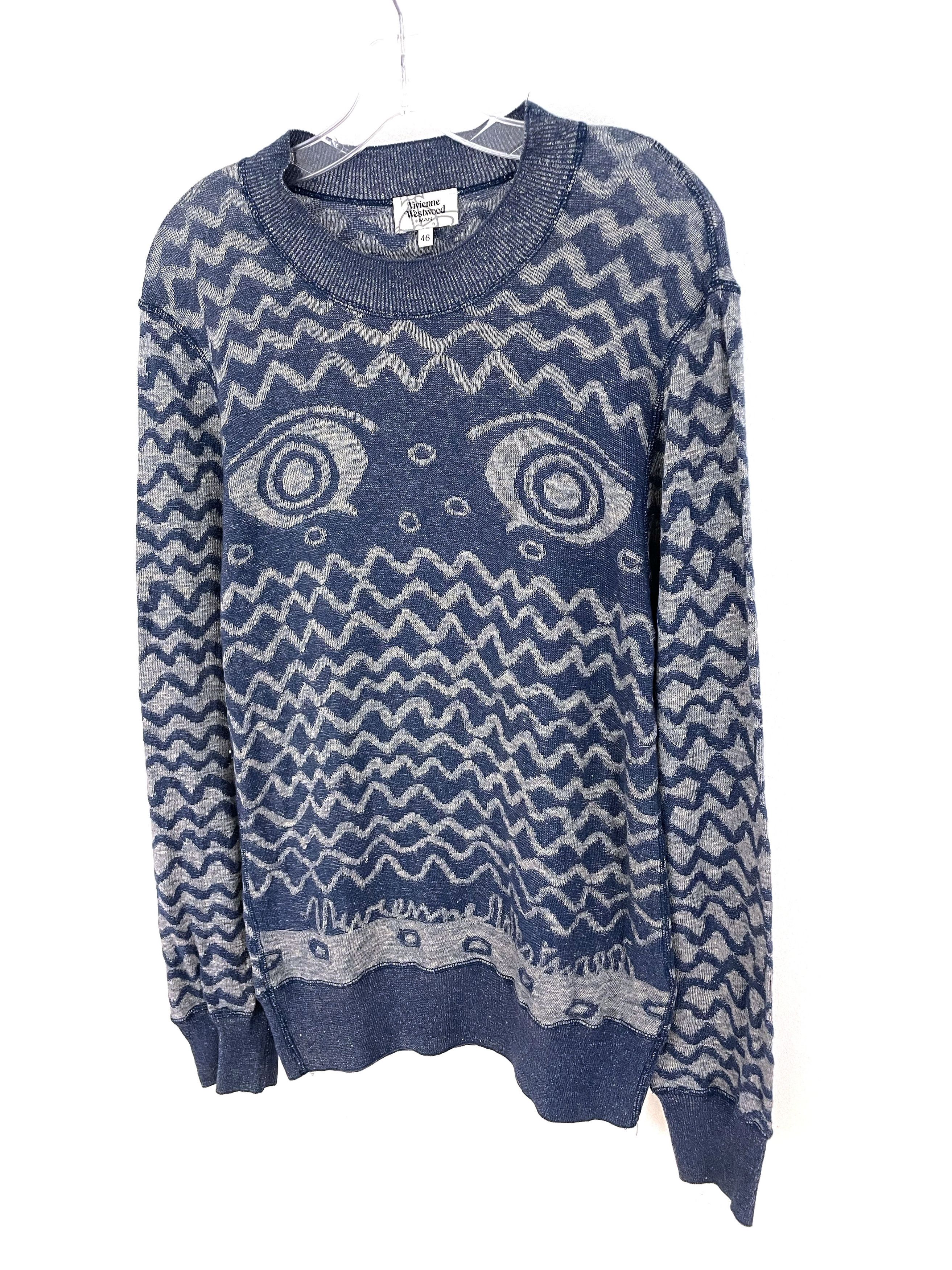Vivienne Westwood Eyes Knit Sweater Size US M / EU 48-50 / 2 - 2 Thumbnail