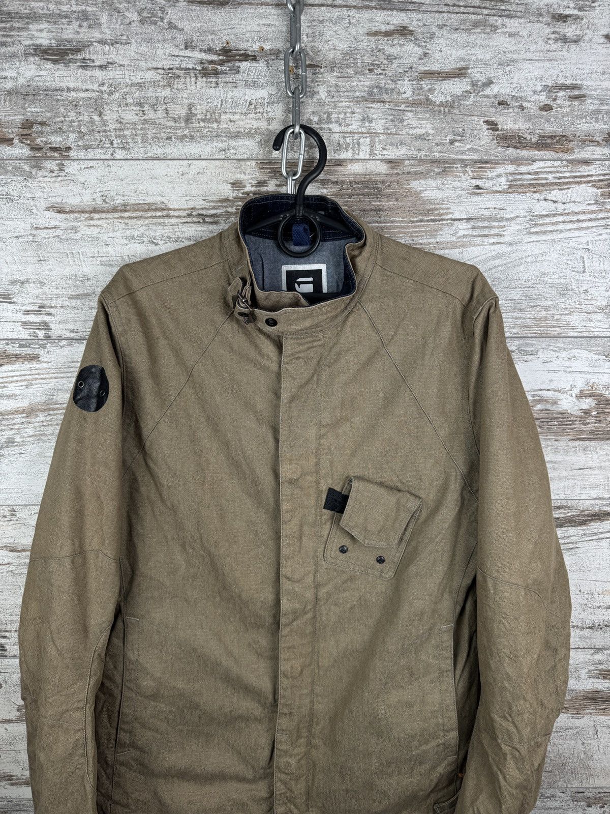 G-Star Vintage G Star Raw COMIC OVERSHIRT linen jacket military lin Size US M / EU 48-50 / 2 - 3 Thumbnail
