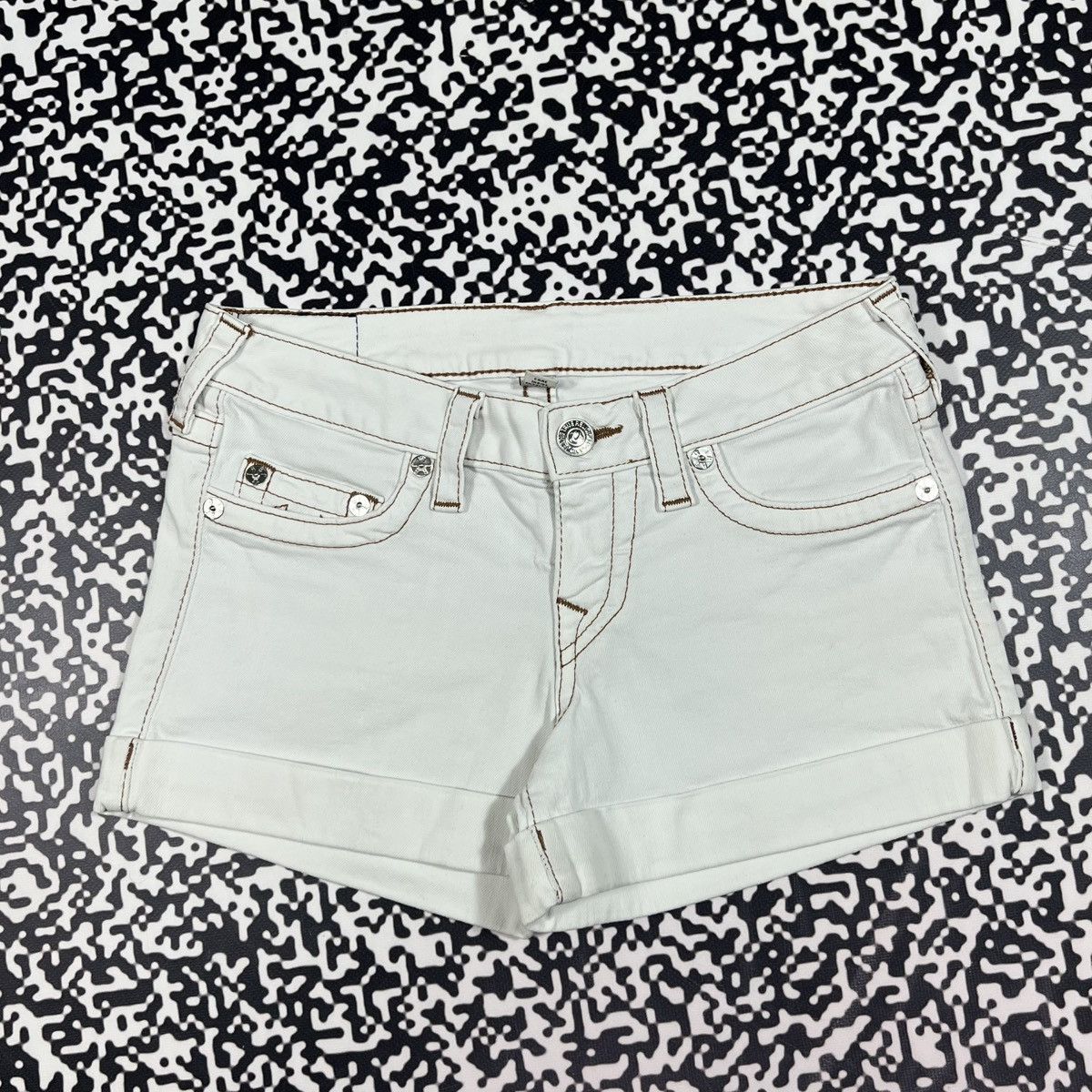 True Religion Vintage Y2K True Religion Japanese Style Mini Sexy Shorts Size 27" / US 4 / IT 40 - 5 Thumbnail