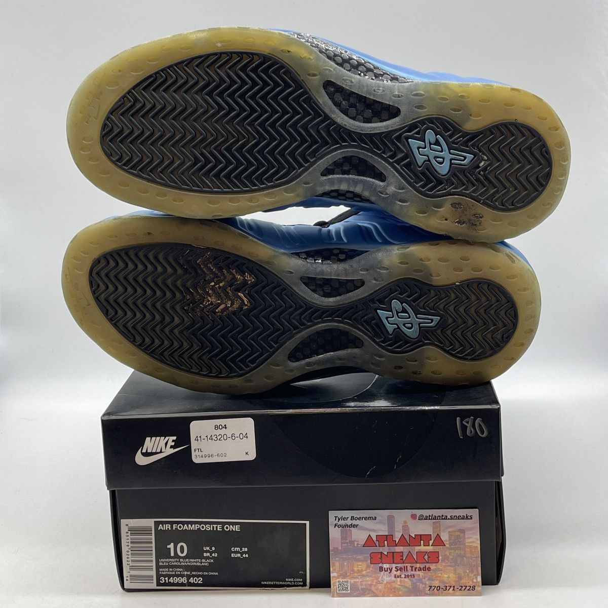 Nike Air foamposite one university blue Size US 10 / EU 43 - 7 Thumbnail