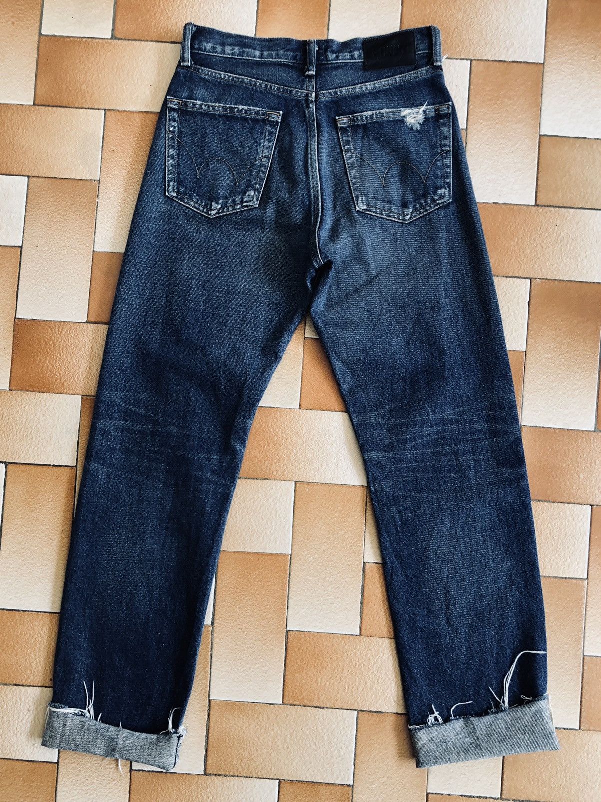 Edwin Vintage Edwin Rachel Distressed Selvedge Denim Jeans Size US 28 / EU 44 - 23 Thumbnail