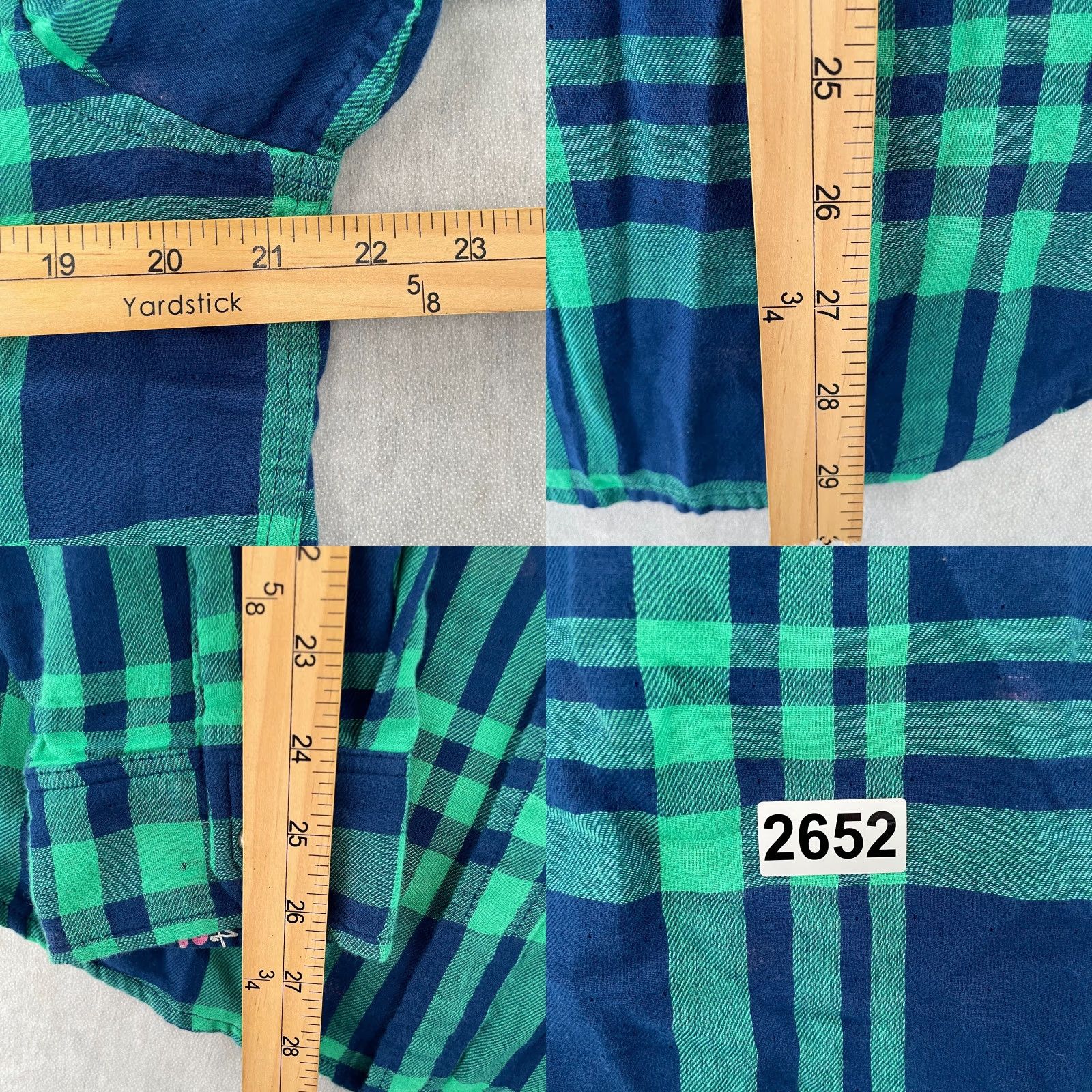 Chubbies Chubbies Shirt Adult Large Green Blue Button Up Reversible Flip It & Reverse It Shirt Mens Plaid Casual Size US L / EU 52-54 / 3 - 9 Thumbnail