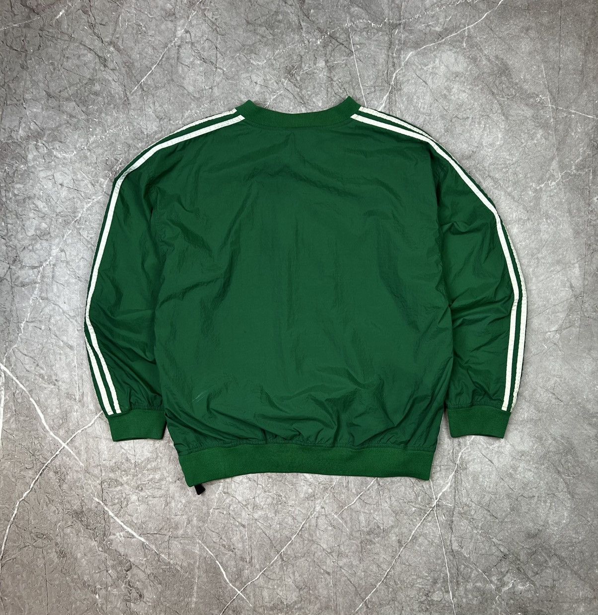 Adidas Vintage 90s Adidas Jacket Mens Large Green Lined Pullover Size US M / EU 48-50 / 2 - 10 Thumbnail