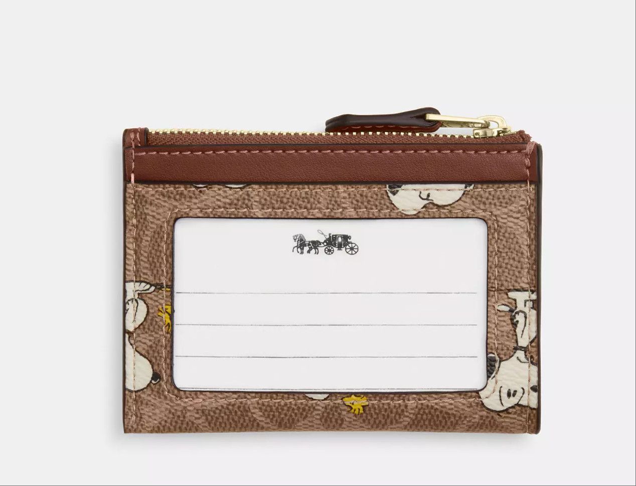 Coach Coach X Peanuts Mini Skinny Id Case With Snoopy CBT14 Size ONE SIZE - 8 Thumbnail