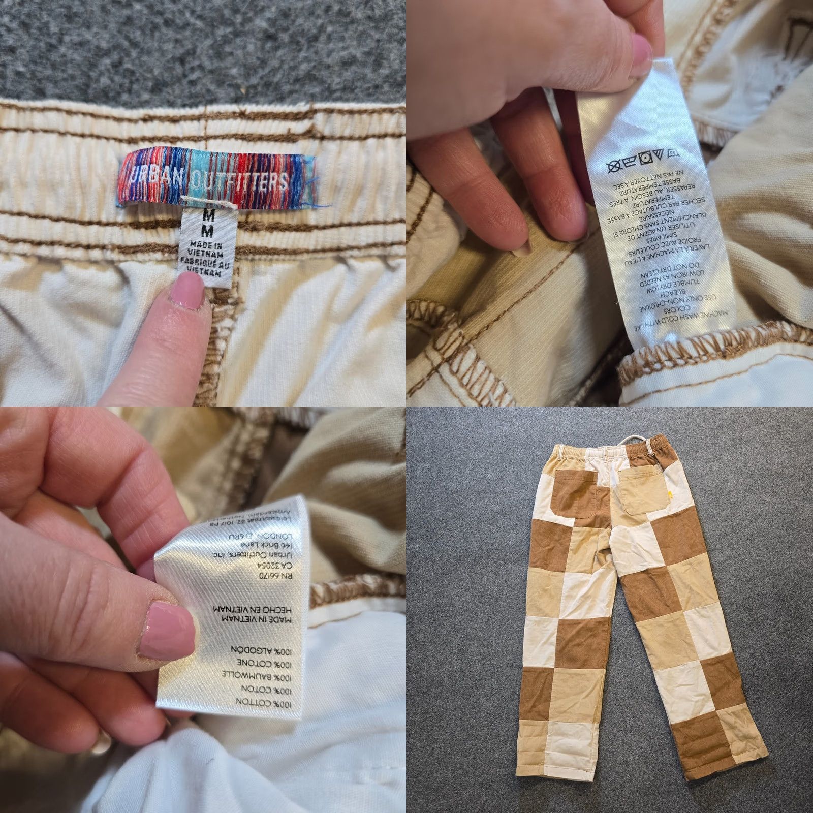 Urban Outfitters Urban Outfitters Pants Womens Medium Brown Patchwork Corduroy Straight Leg Size 32" / US 10 / IT 46 - 8 Thumbnail
