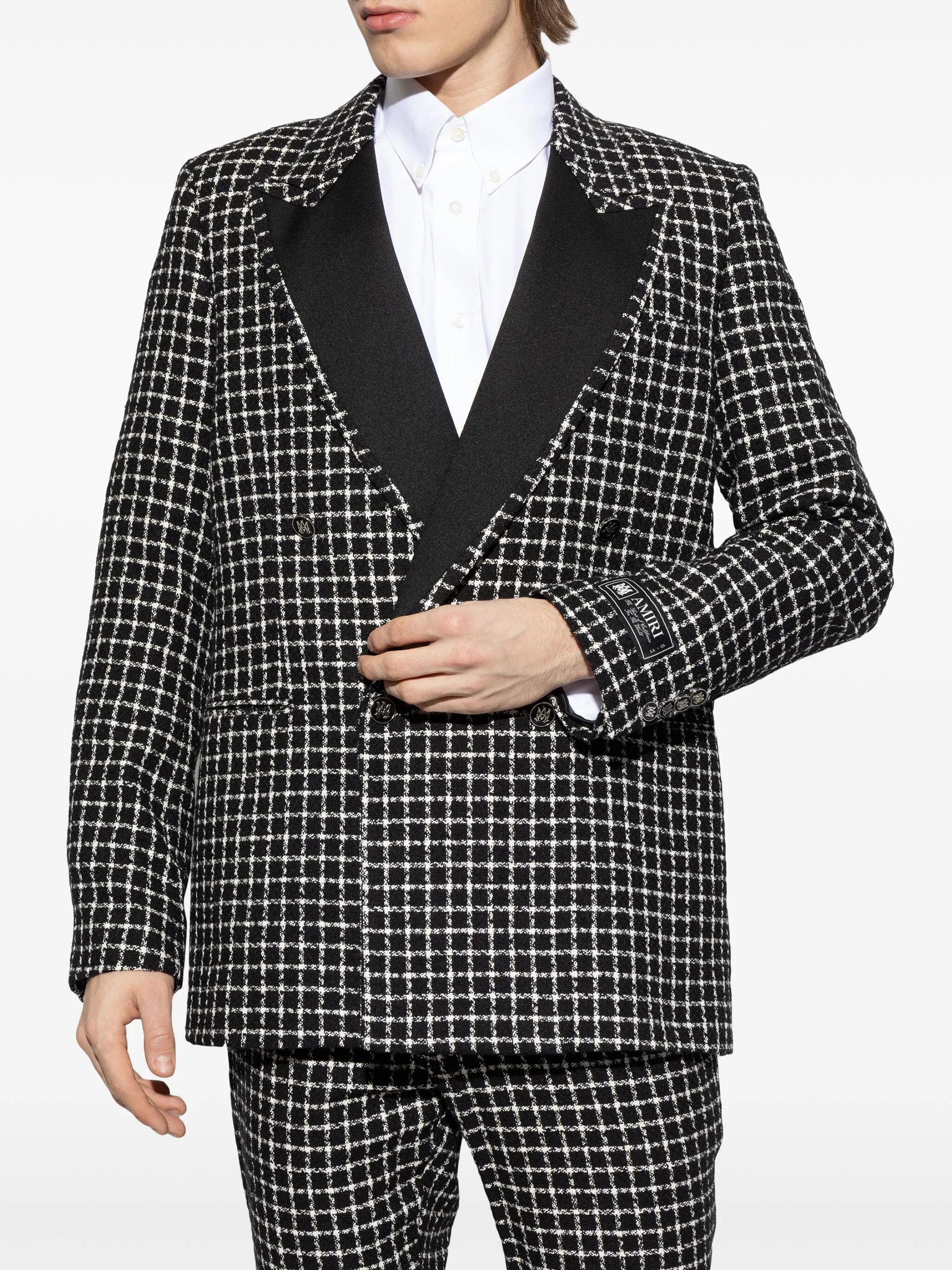 Amiri oc11z0126 Buckle Blazer in Black/White Size US S / EU 44-46 / 1 - 3 Thumbnail