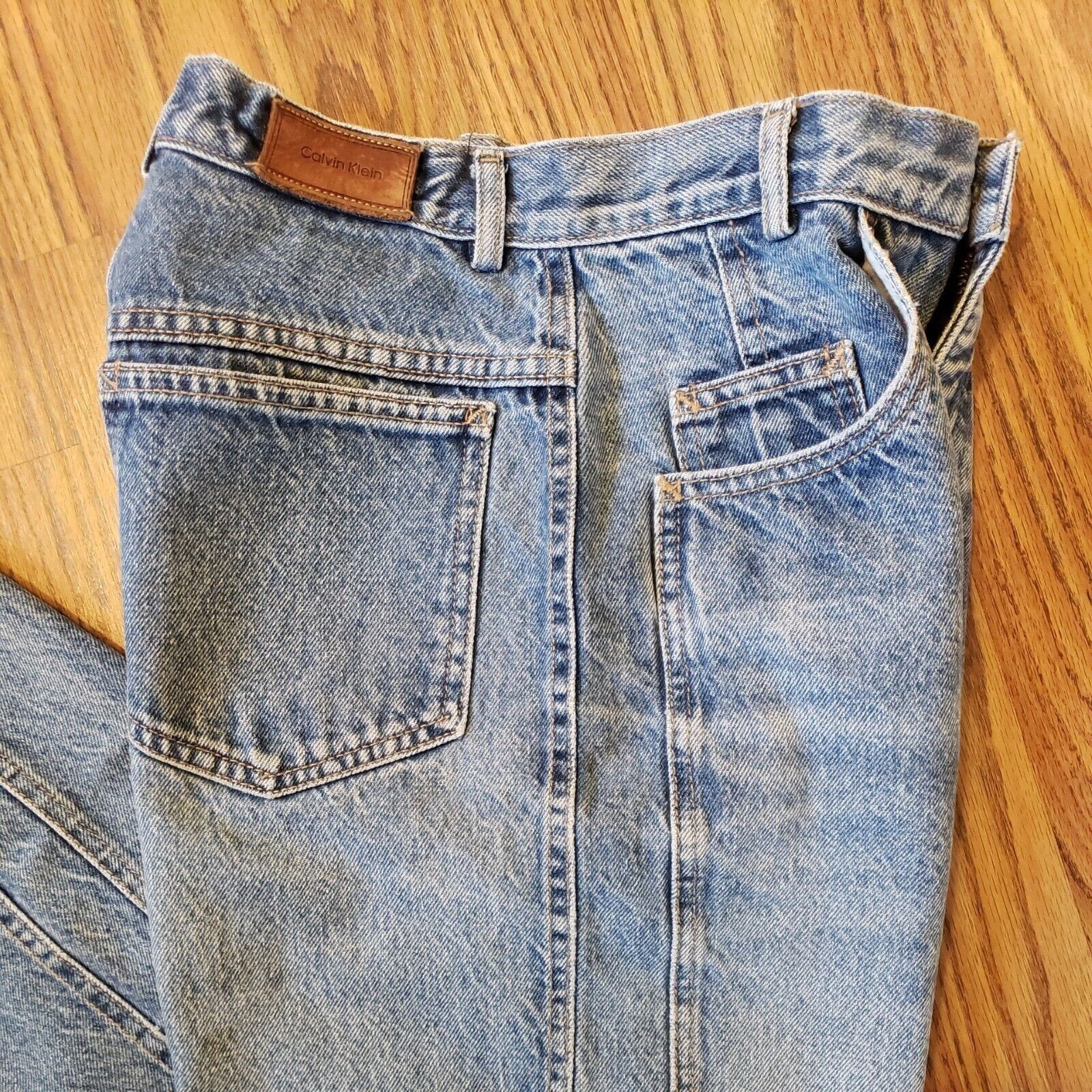 Calvin Klein Calvin Klein High Rise Jeans Womens 4 Stonewash Blue Vintage Size 27" / US 4 / IT 40 - 4 Thumbnail